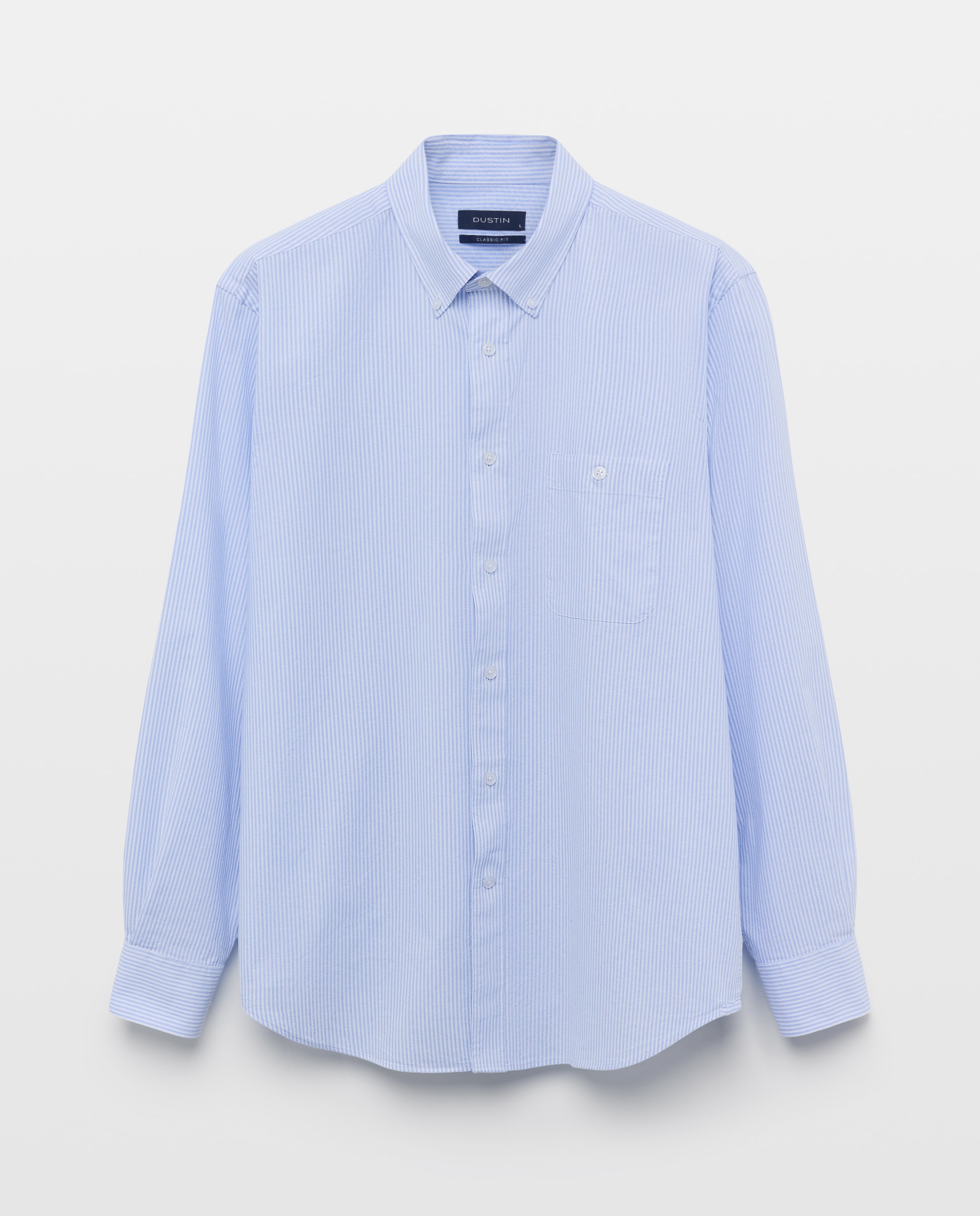 Camisa de oxford rayas hombre - Dustin - Celeste Celeste-4