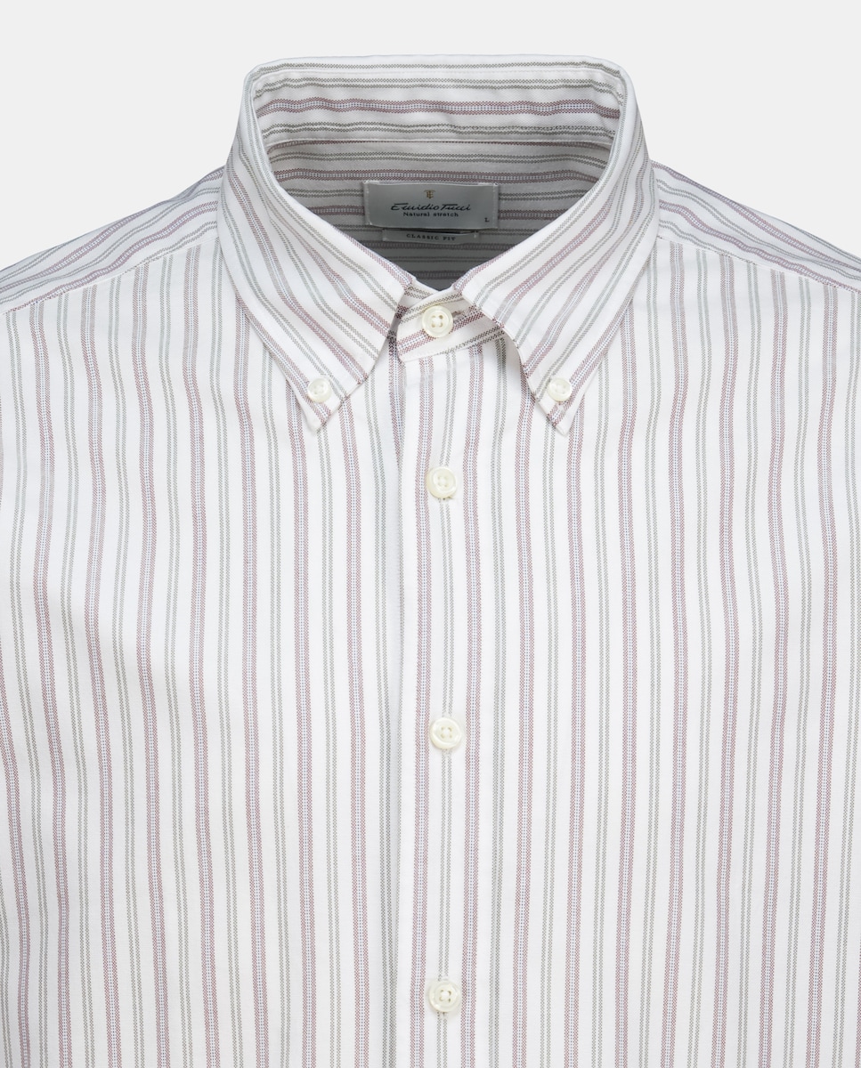 Camisa Casual de Manga Comprida Caqui-6