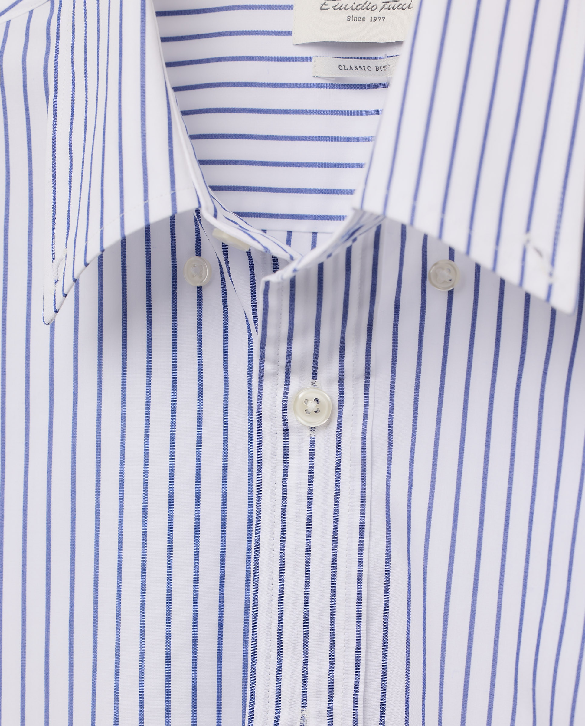 Camisa sport de hombre non iron manga larga - Emidio Tucci - Azul marino Azul marino-5
