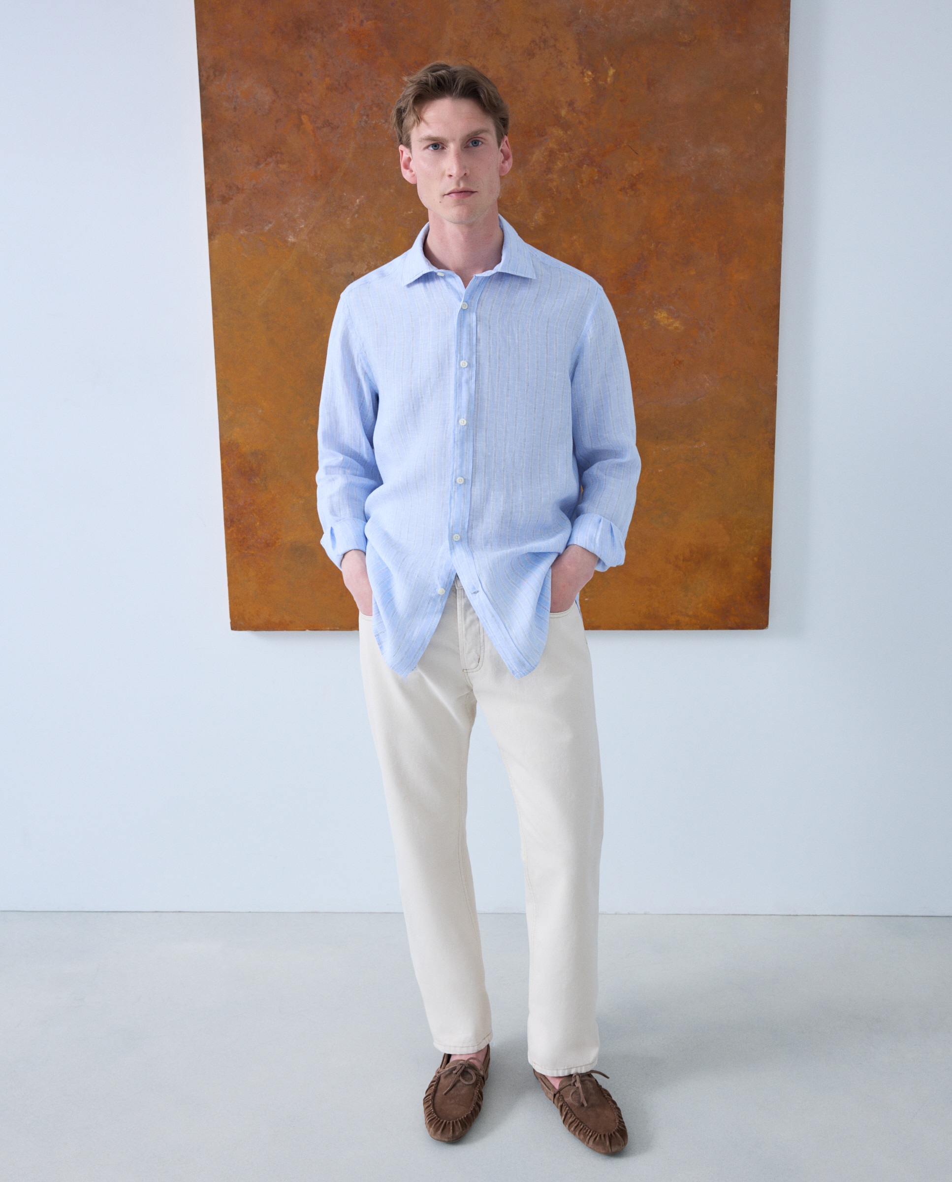 Camisa de Linho Azul-marinho-2