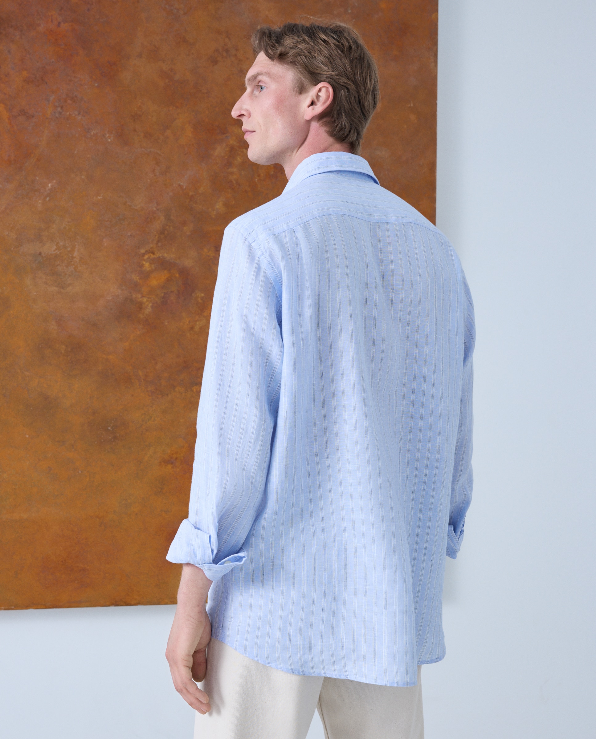 Camisa de Linho Azul-marinho-3