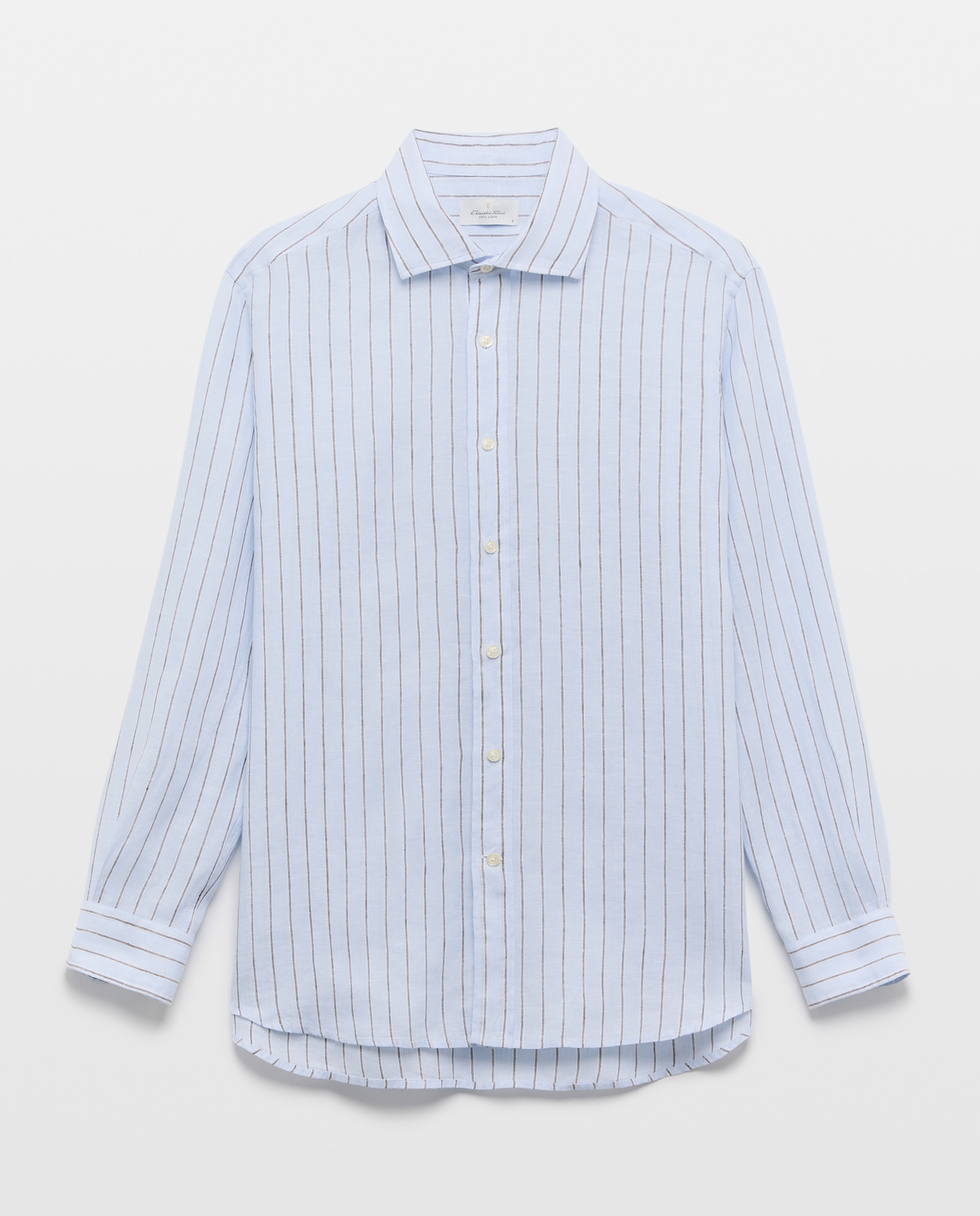 Camisa de Linho Castanho-4