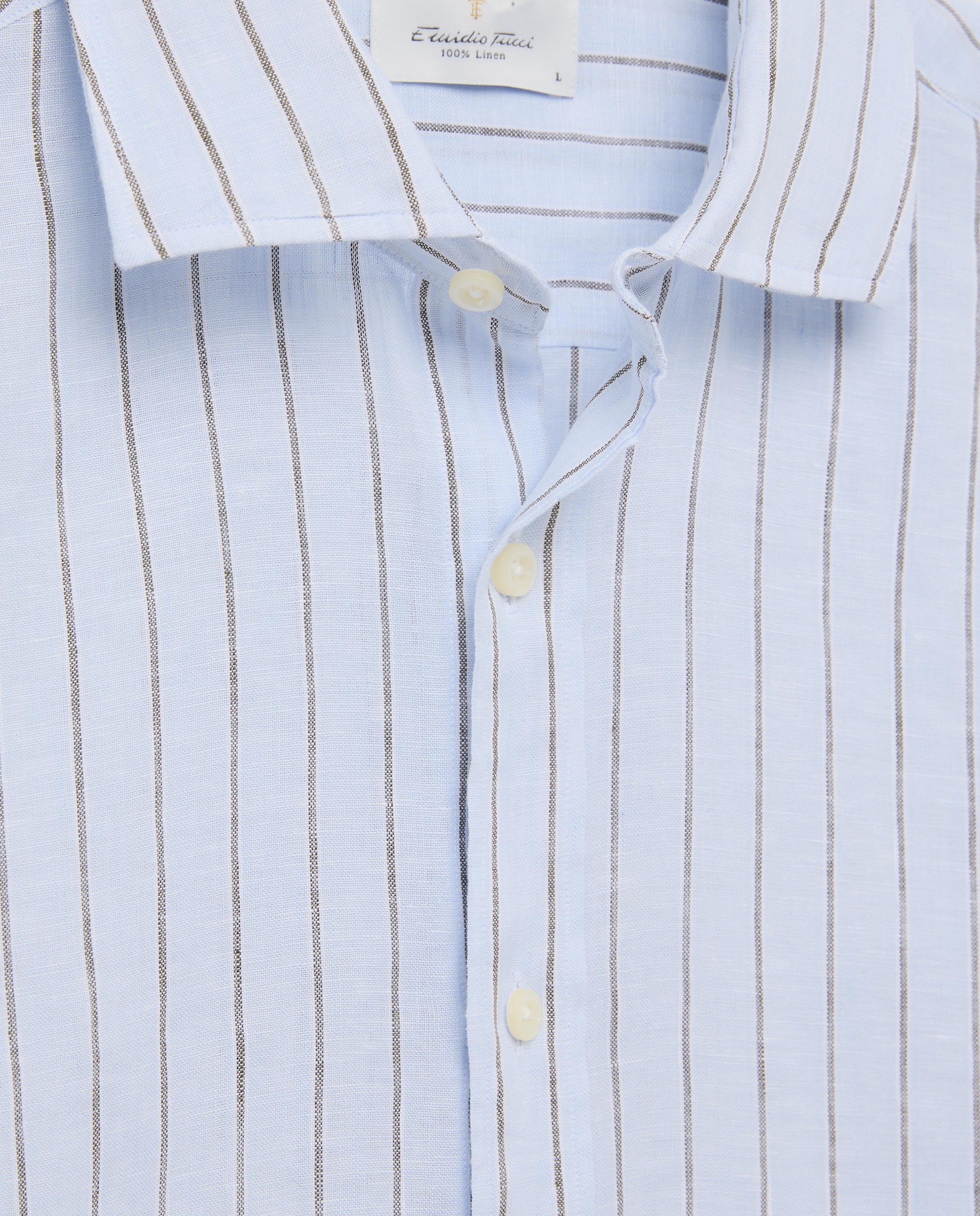Camisa de Linho Castanho-5
