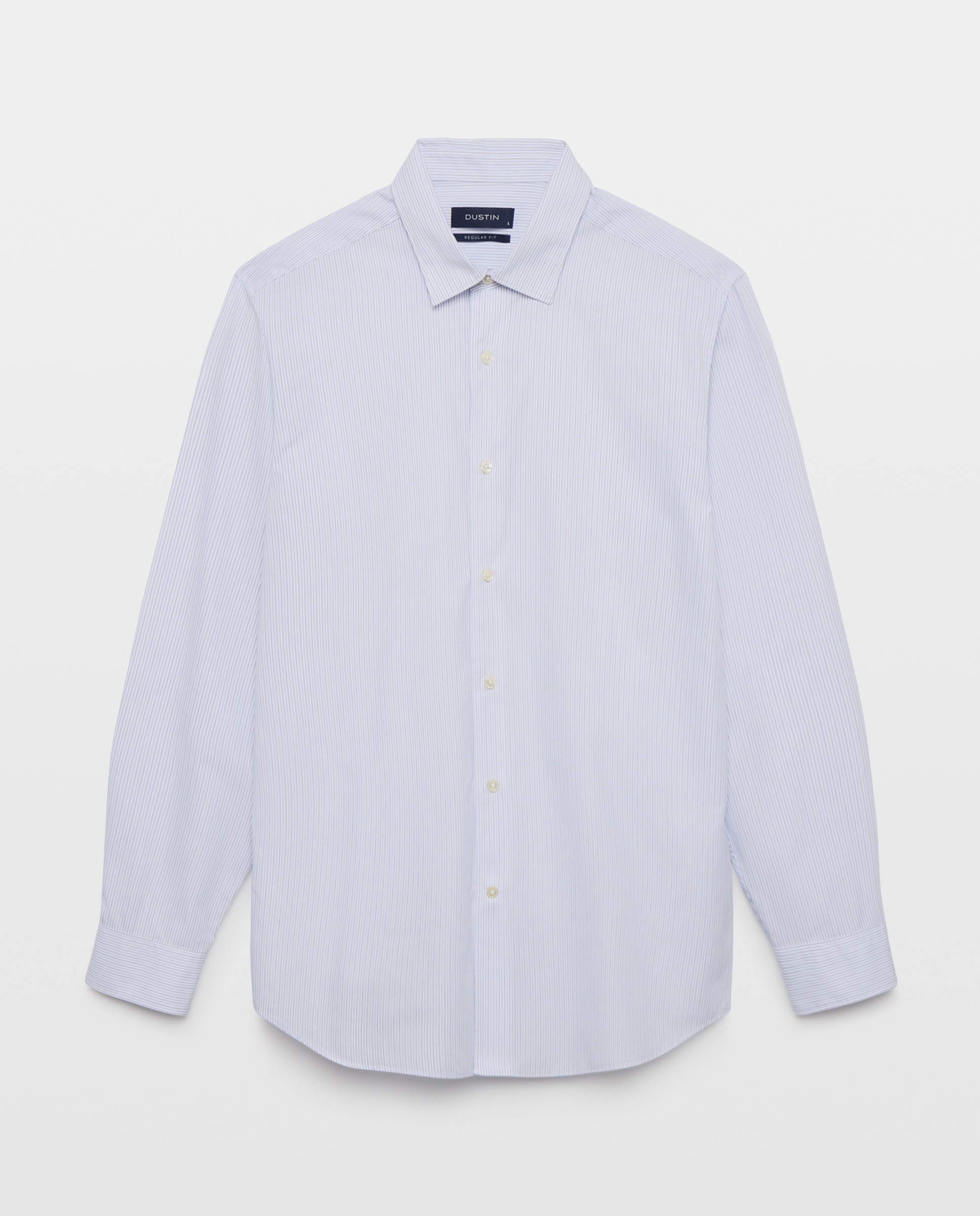 Imagem 0 de Camisa Semi-clássica de Popelina Peach às Riscas Regular Fit