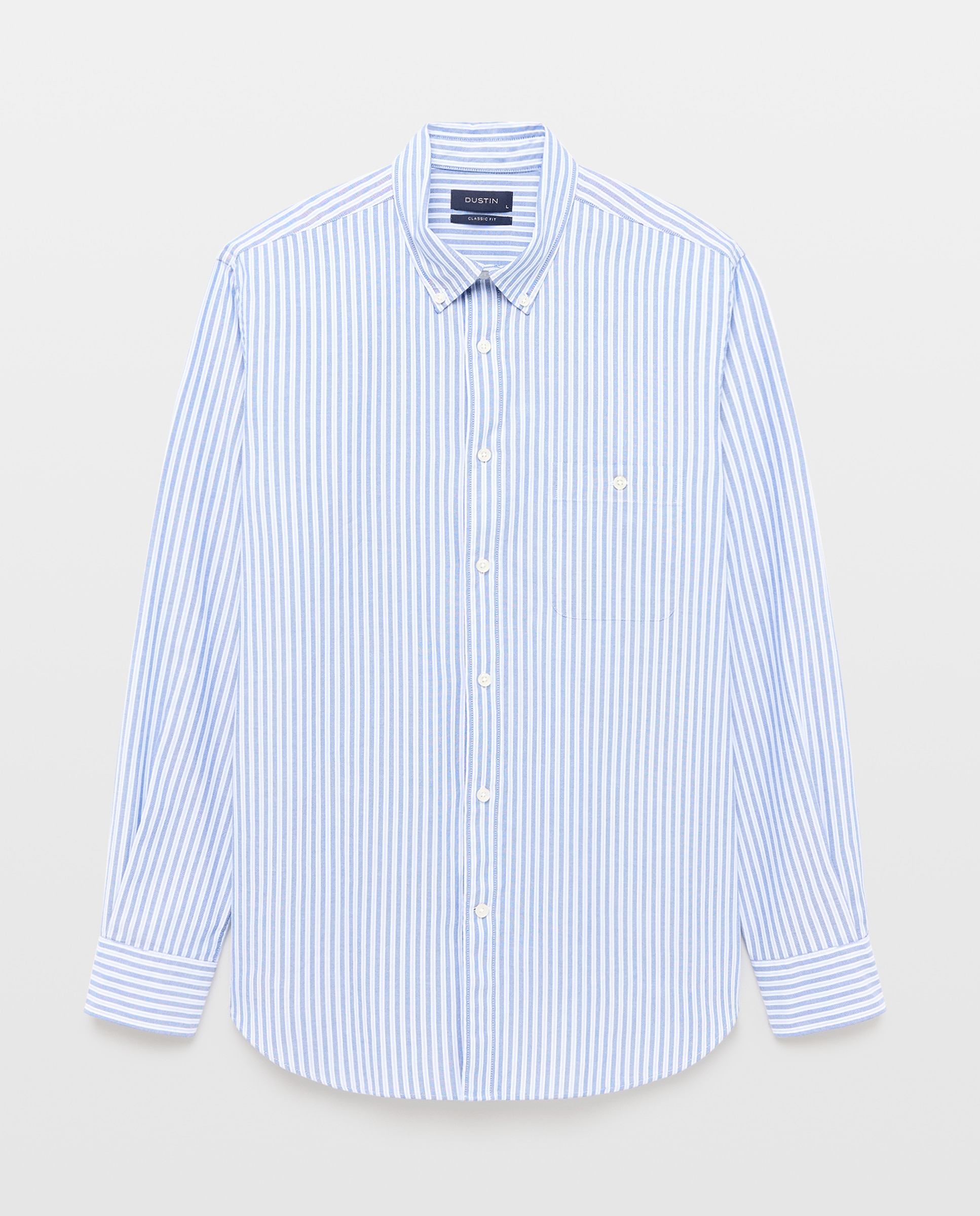 Imagem 0 de Camisa Oxford Desportiva às Riscas com Fundo Coberto.