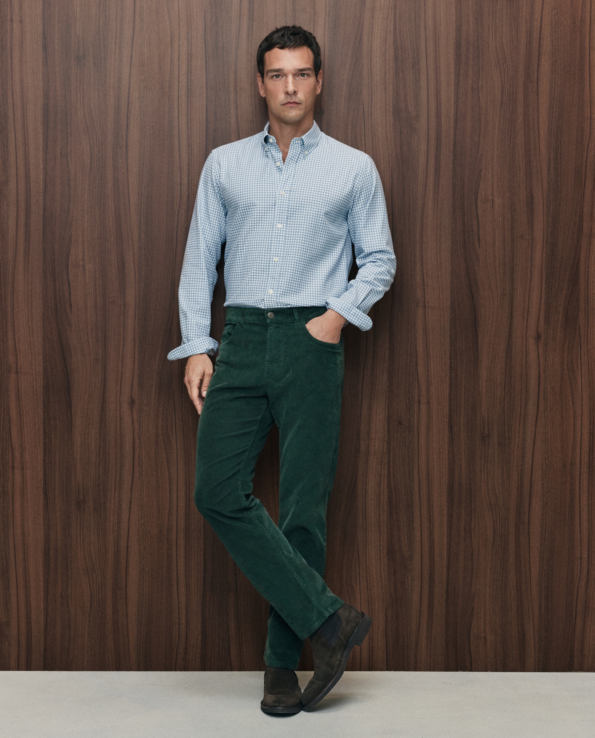 Imagen 2 de Camisa sport villela 100% algodón classic fit - Emidio Tucci - Azul claro Azul claro
