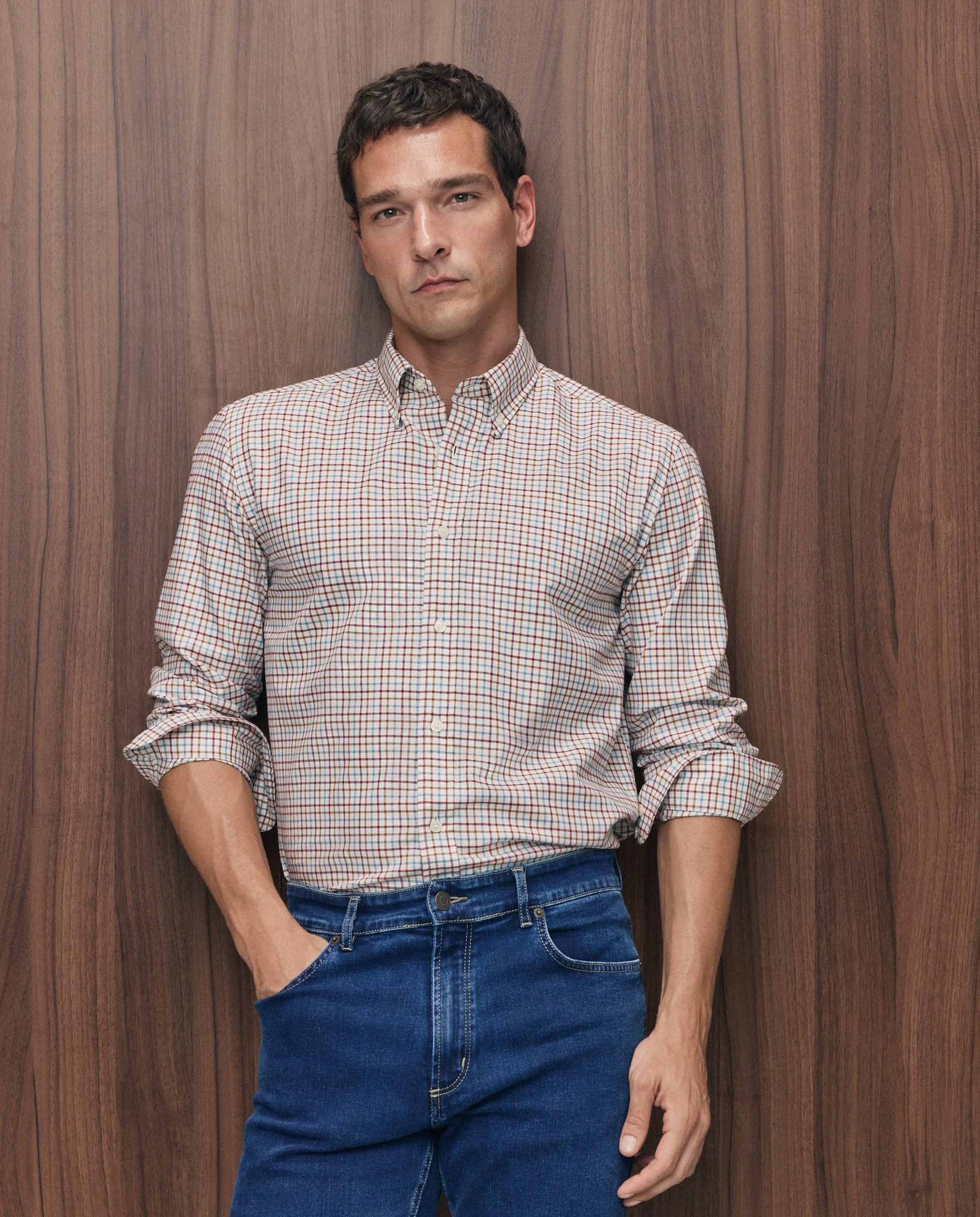 Imagen 1 de Camisa sport villela 100% algodón classic fit - Emidio Tucci - Azul claro Azul claro