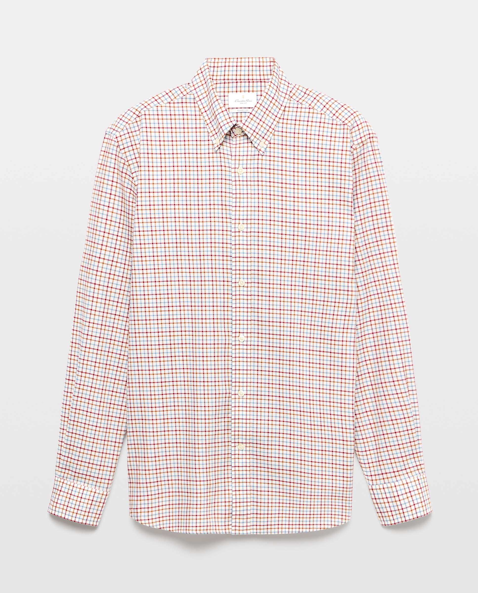 Imagen 4 de Camisa sport villela 100% algodón classic fit - Emidio Tucci - Azul claro Azul claro