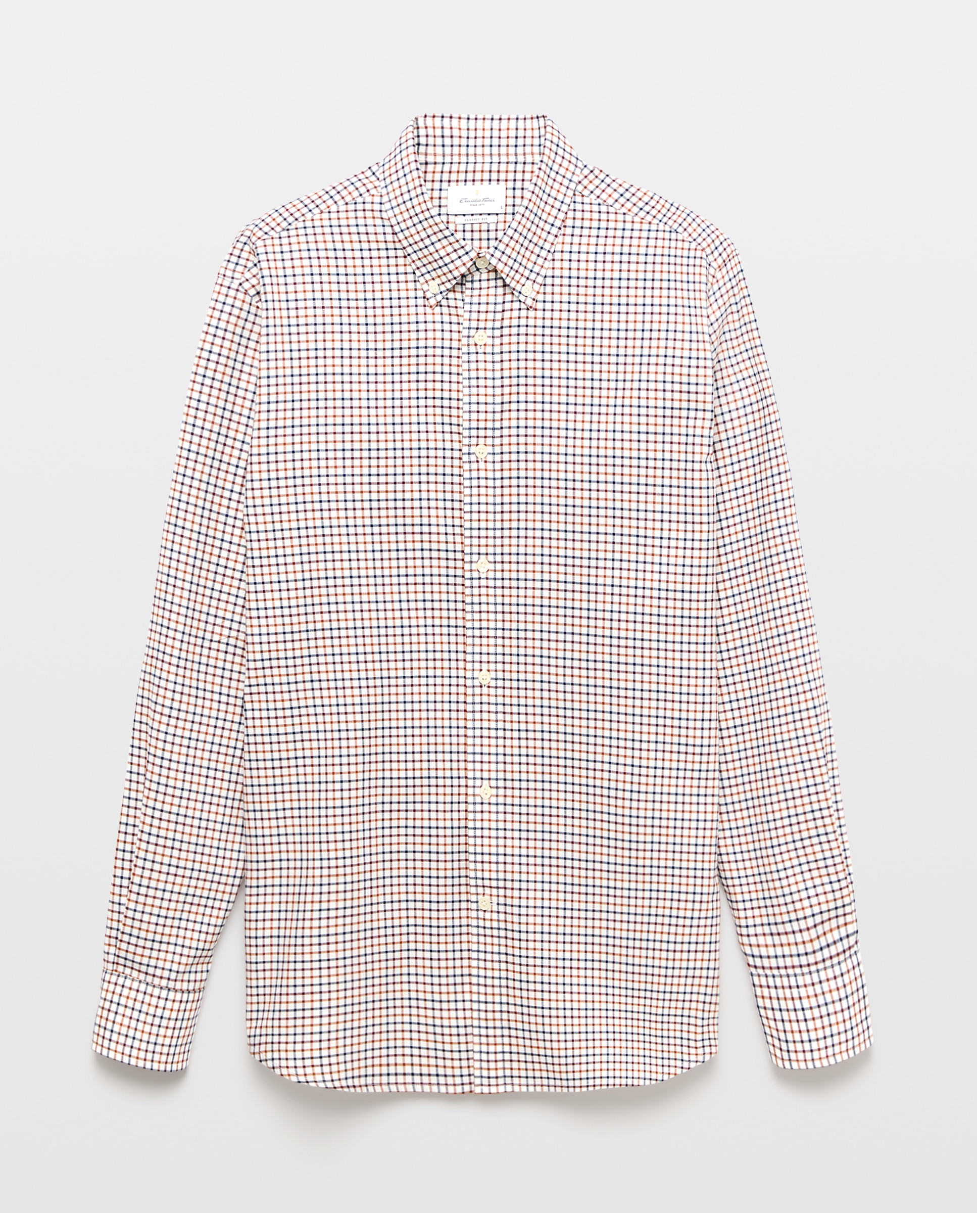Imagen 4 de Camisa sport villela 100% algodón classic fit - Emidio Tucci - Rojo Rojo