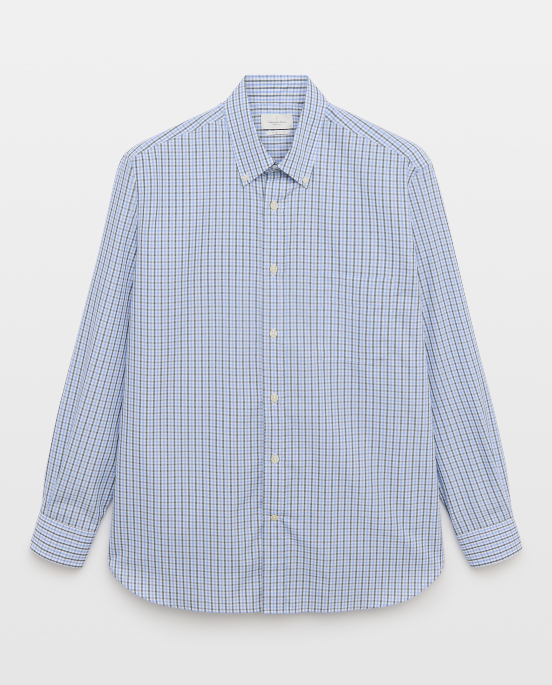 Camisa Casual de Manga Comprida Verde-5