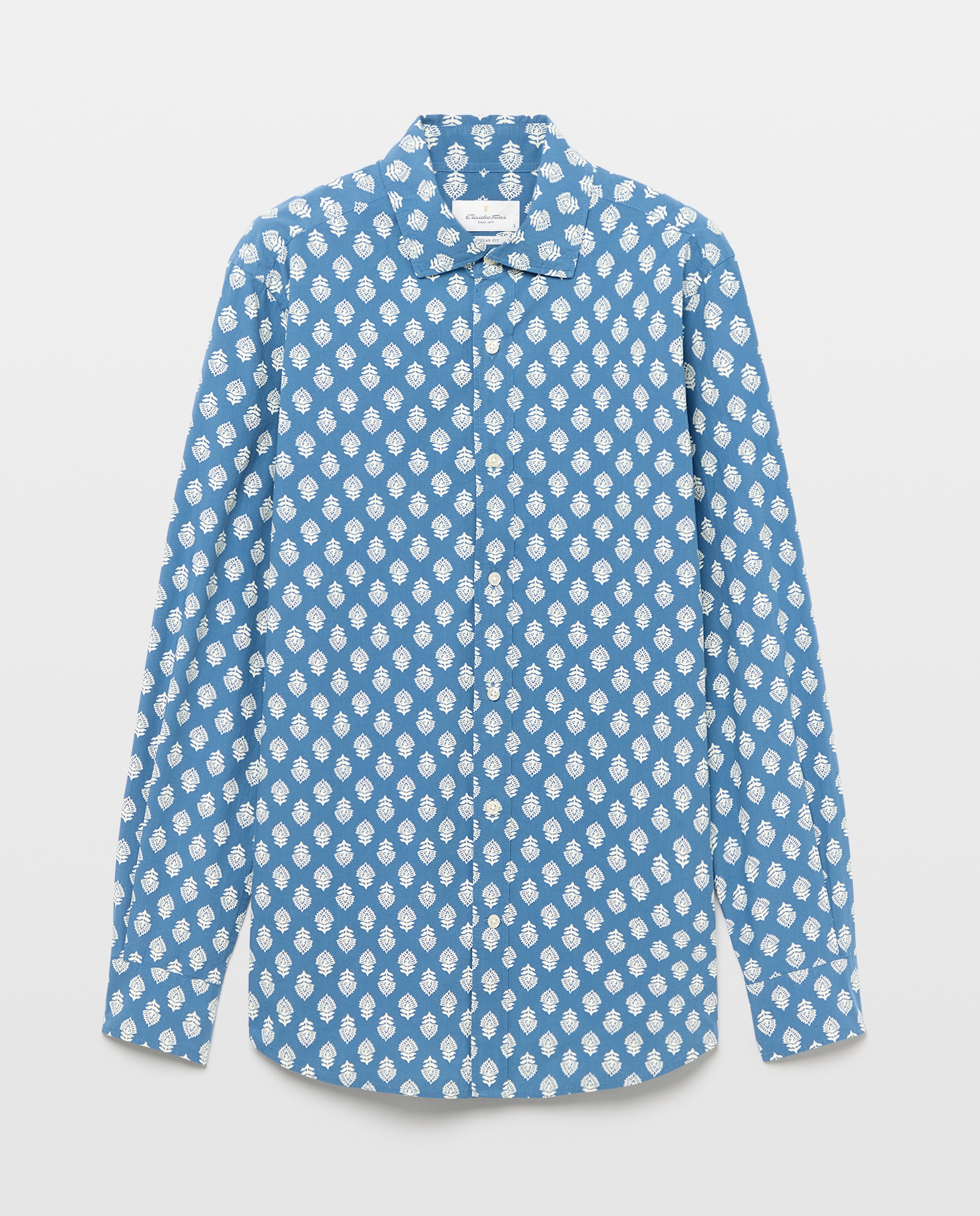 Imagen 4 de Camisa sport algodon ml hombre - Emidio Tucci - Azul Azul