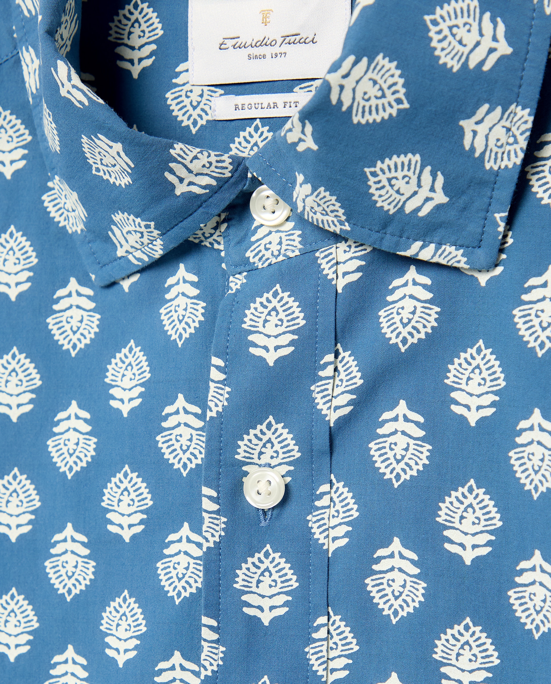 Imagen 5 de Camisa sport algodon ml hombre - Emidio Tucci - Azul Azul