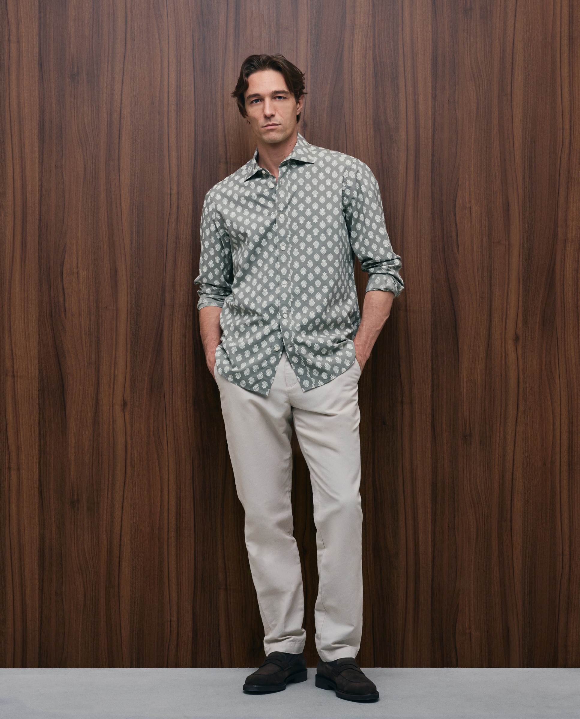 Imagen 2 de Camisa sport algodon ml hombre - Emidio Tucci - Verde Verde