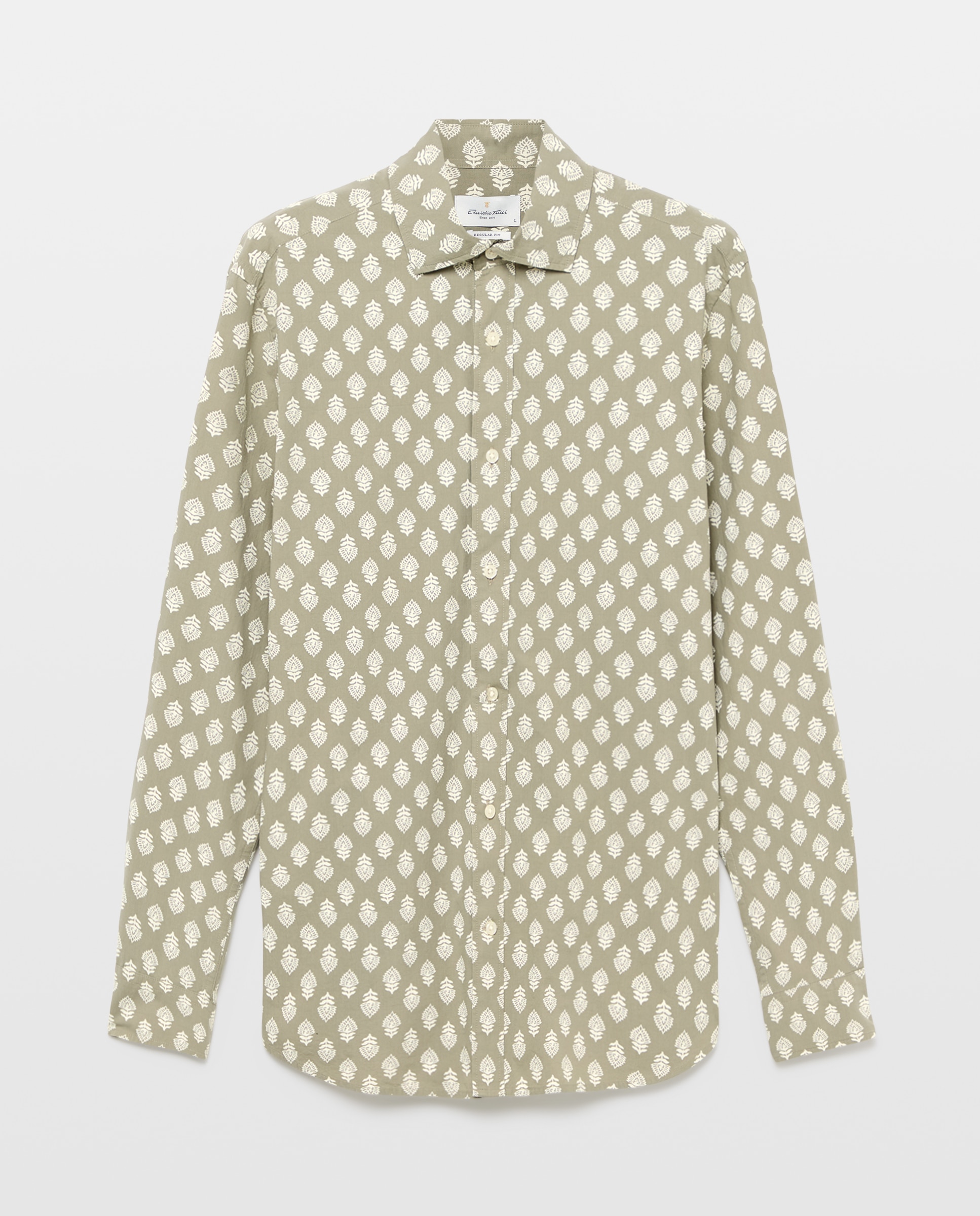 Imagen 4 de Camisa sport algodon ml hombre - Emidio Tucci - Verde Verde