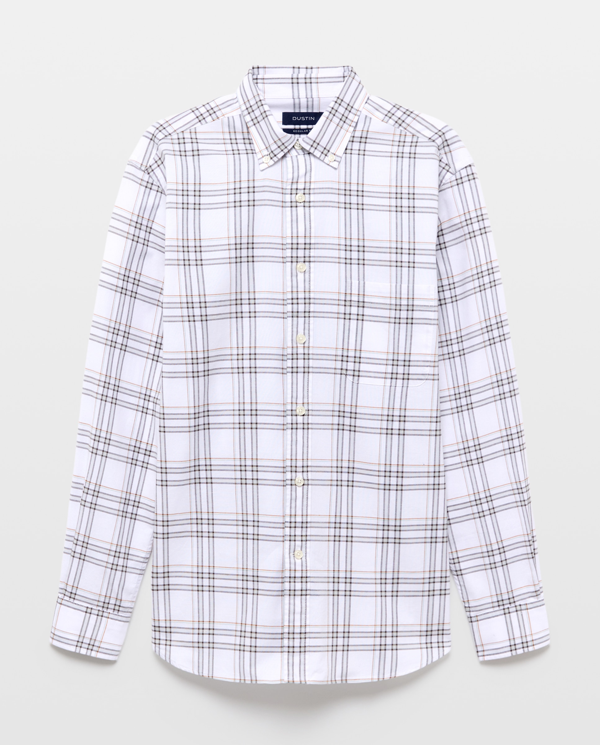 Imagem 0 de Camisa Oxford Elástica aos Quadrados Regular Fit