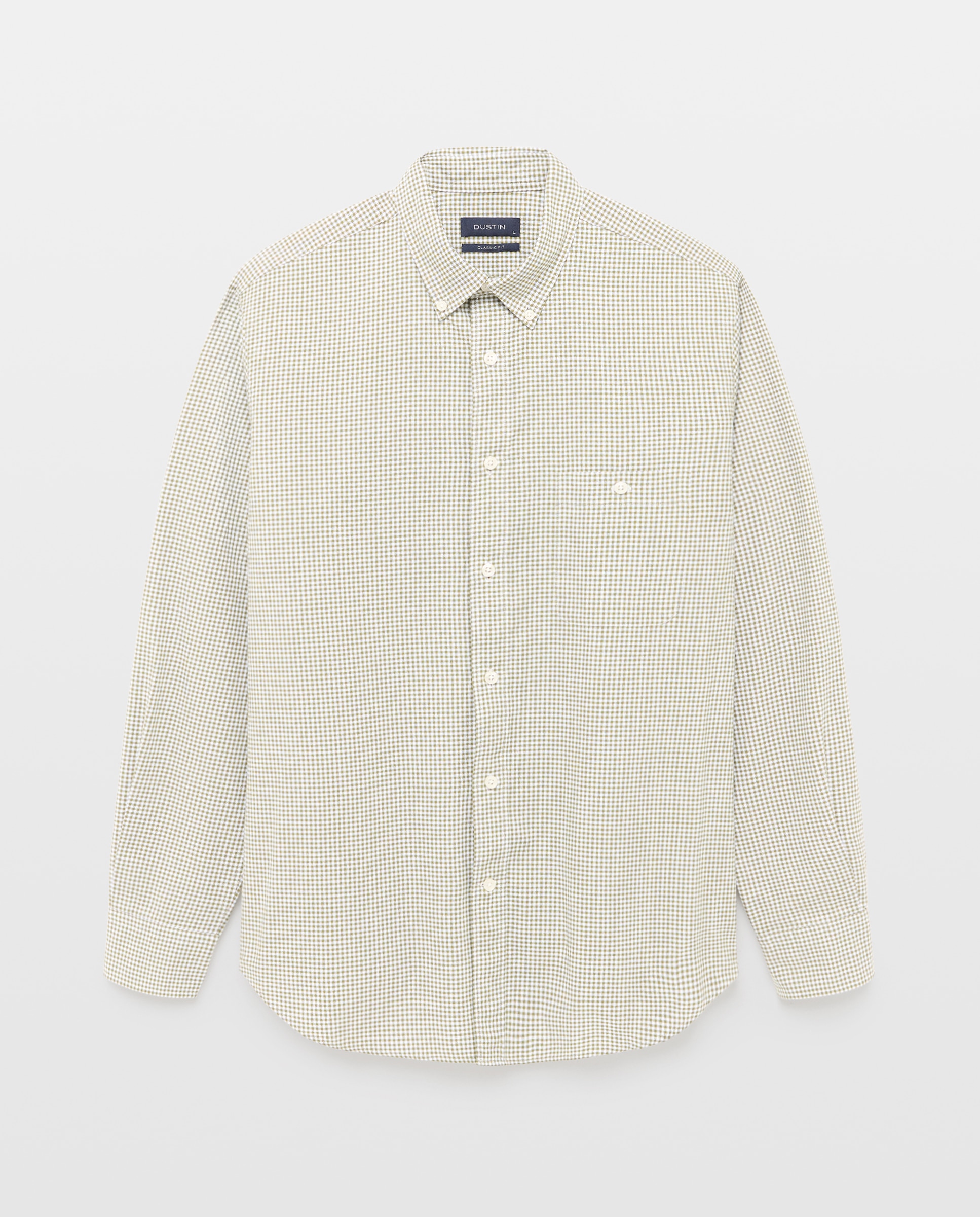Camisa classic fit de oxford de cuadro vichy de hombre - Dustin - Verde Verde-4