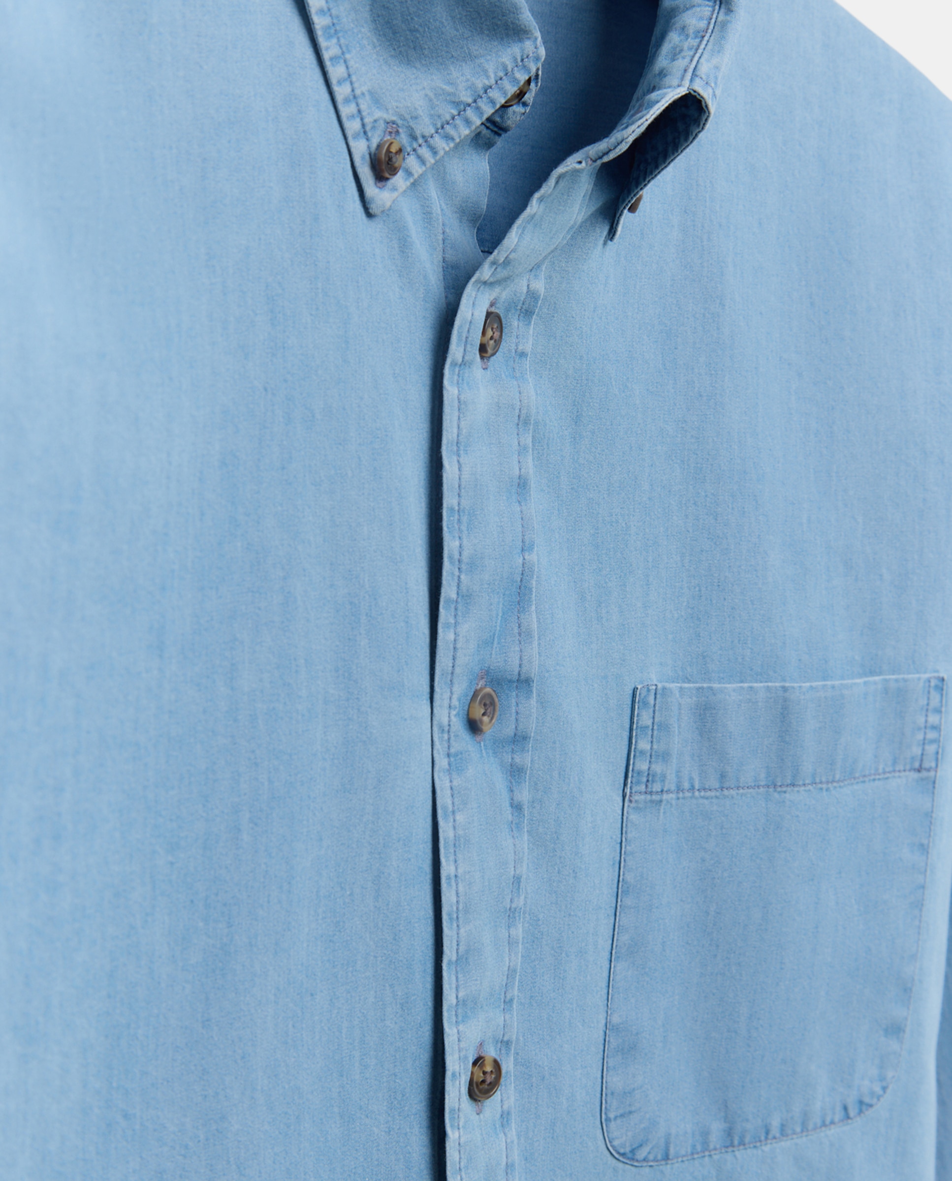 Camisa Classic Fit de Ganga Azul-5