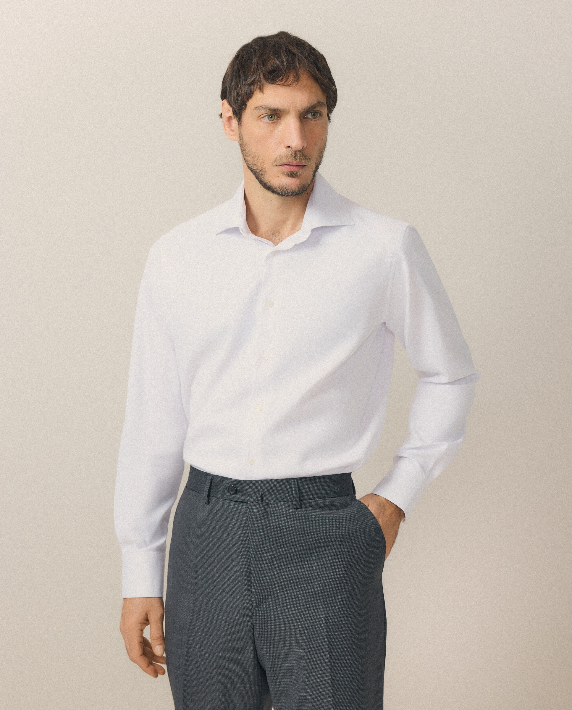 Emidio Tucci - Camisa de vestir de hombre fácil plancha.