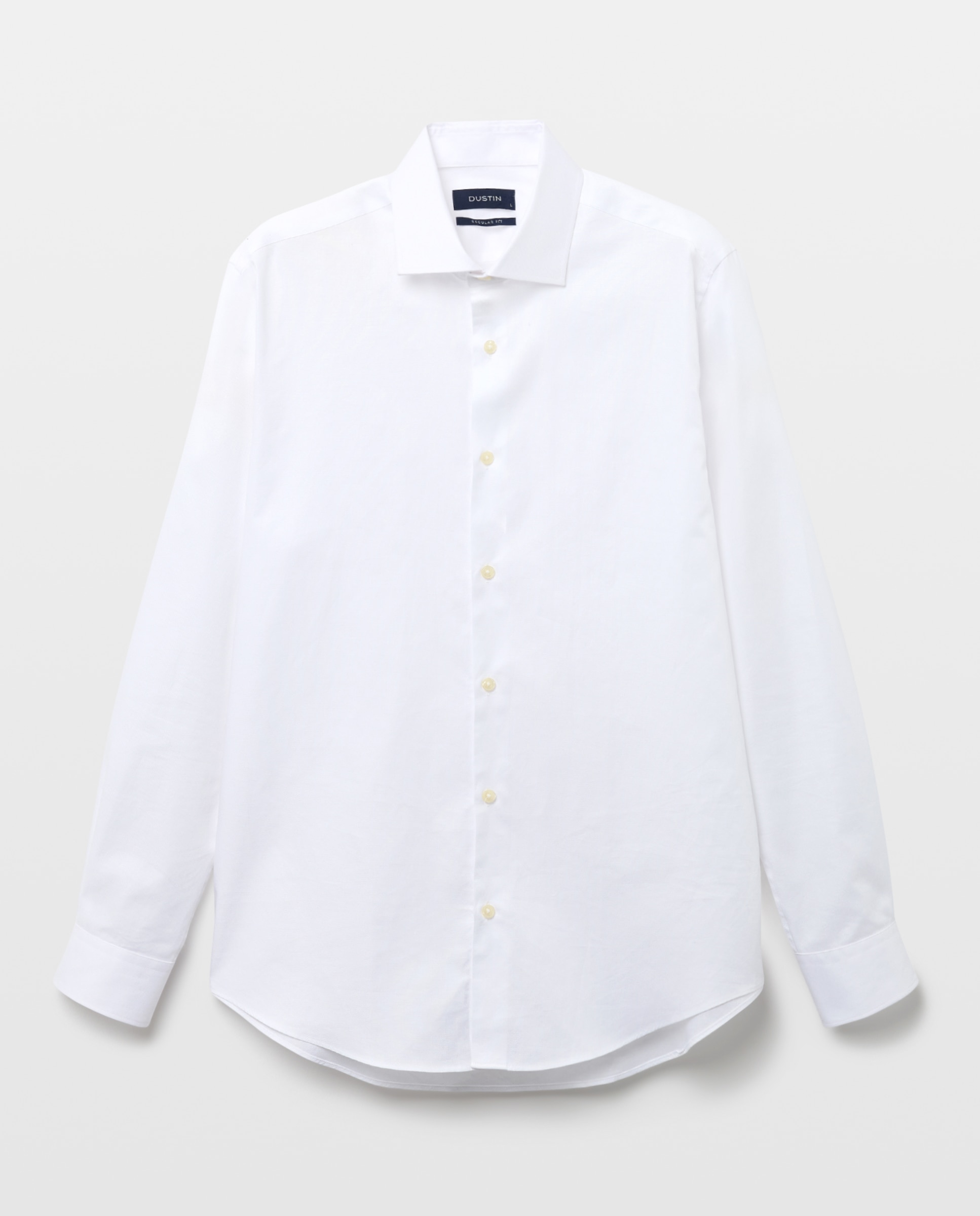 Camisa de vestir de manga larga estructura fit regular - Dustin - Blanco Blanco-4