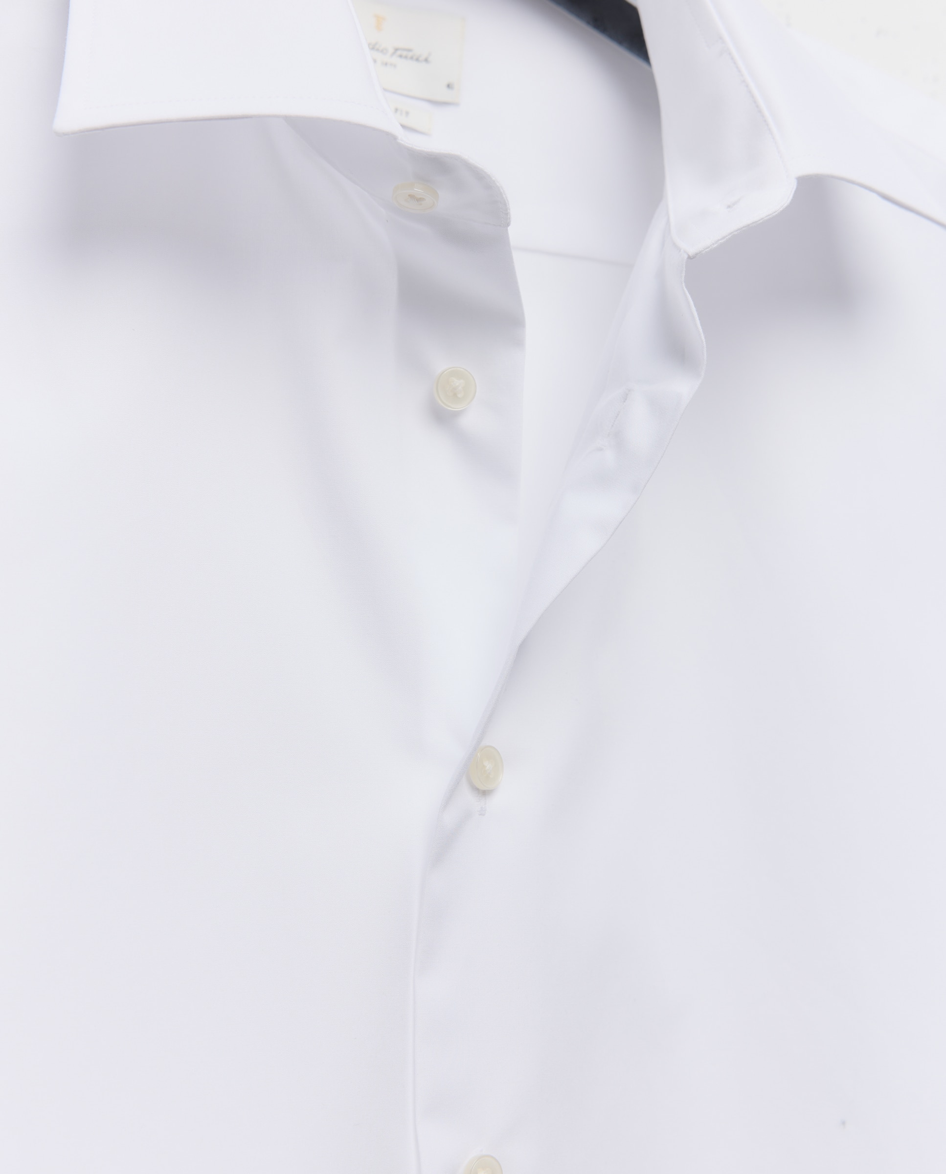 Camisa Clássica de Manga Comprida Non Iron Branco-7