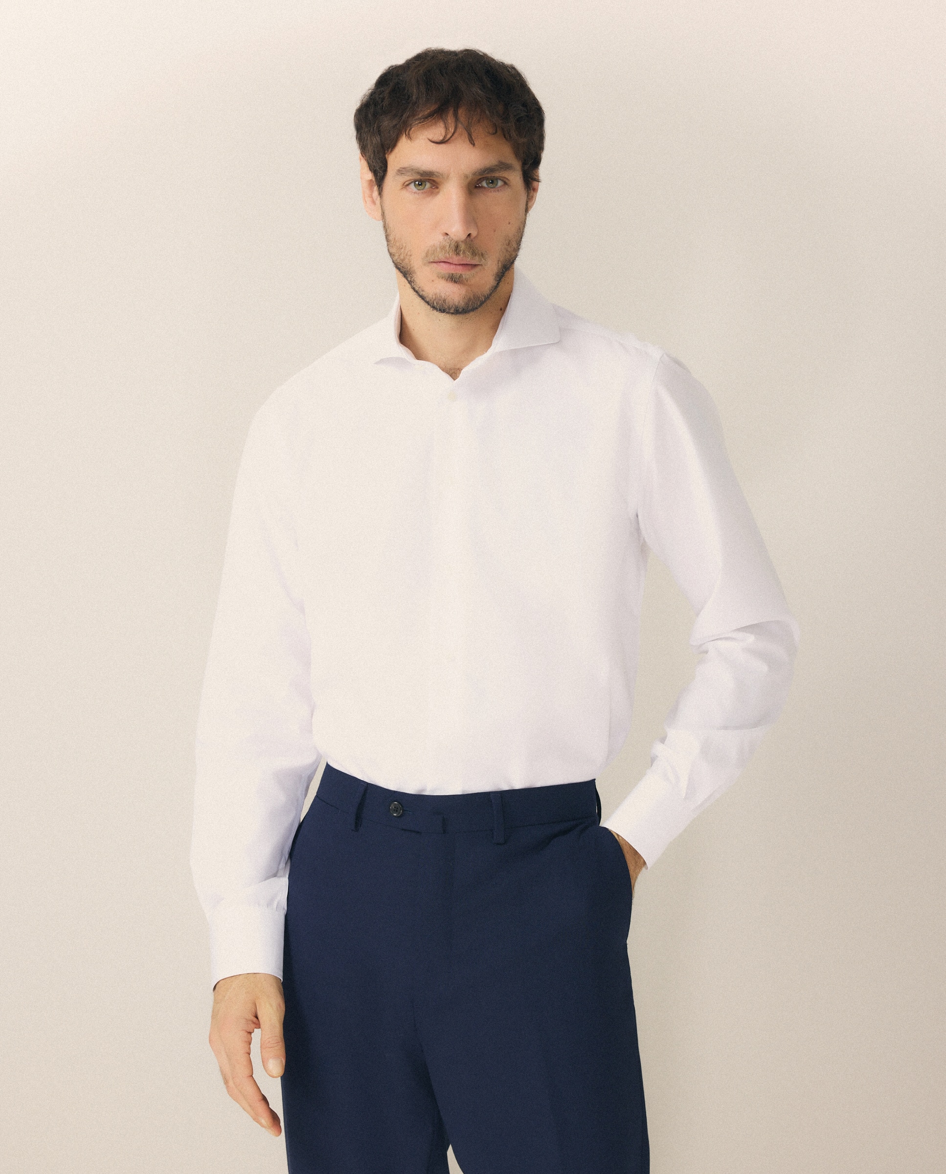Emidio Tucci - Camisa vestir non iron hombre manga larga.