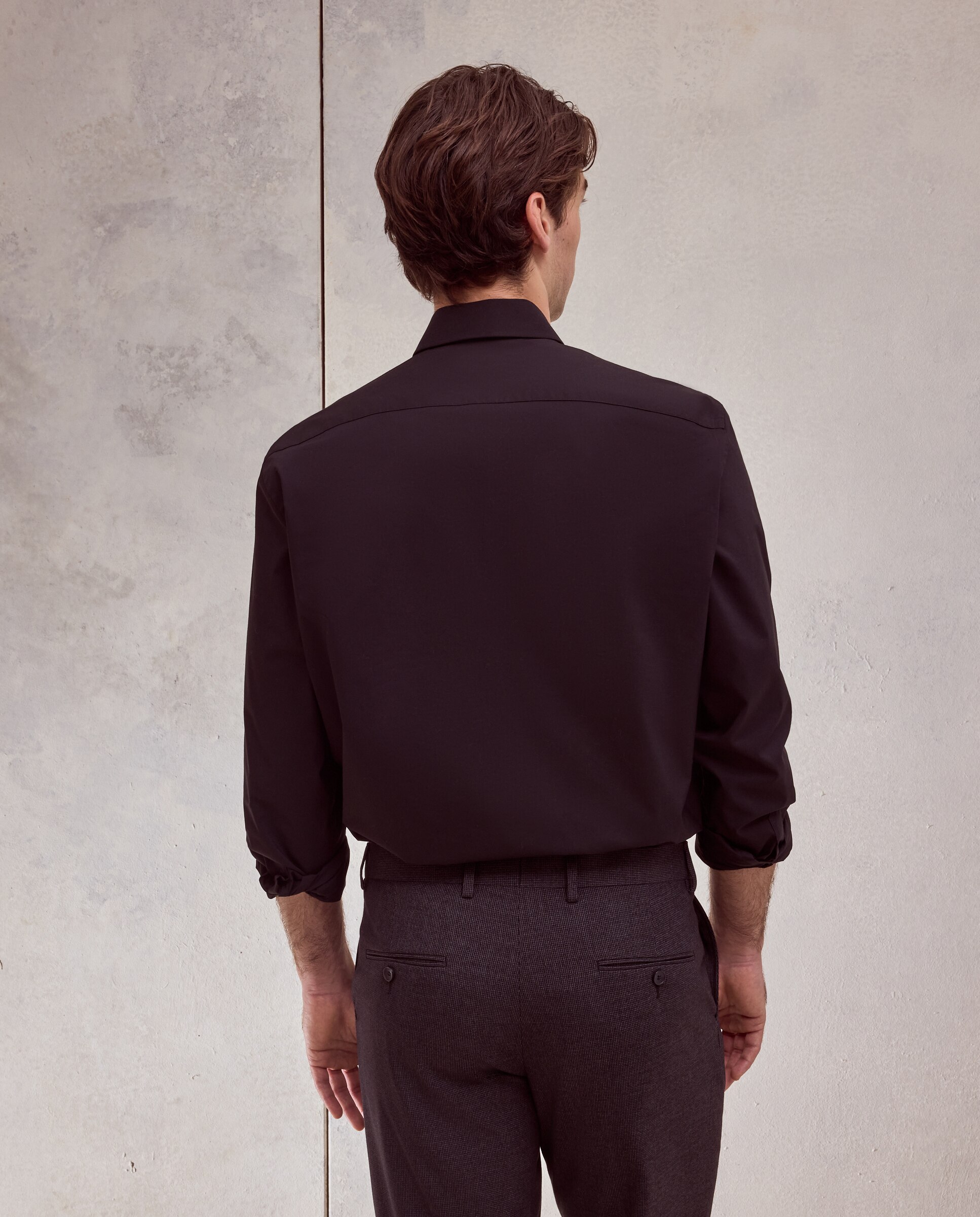 Camisa de vestir con stretch fit regular. - Dustin - Negro Negro-3