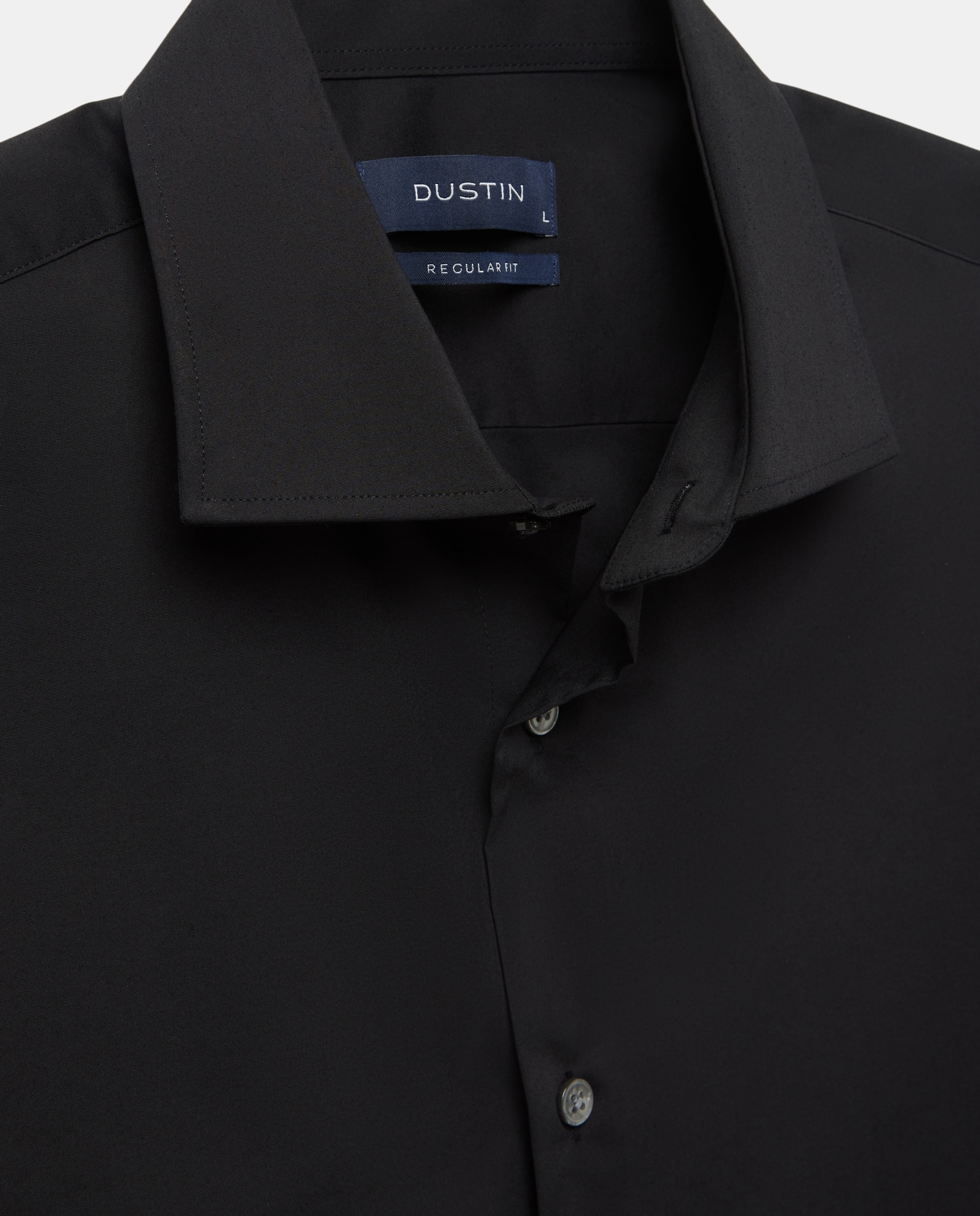 Camisa de vestir con stretch fit regular. - Dustin - Negro Negro-5