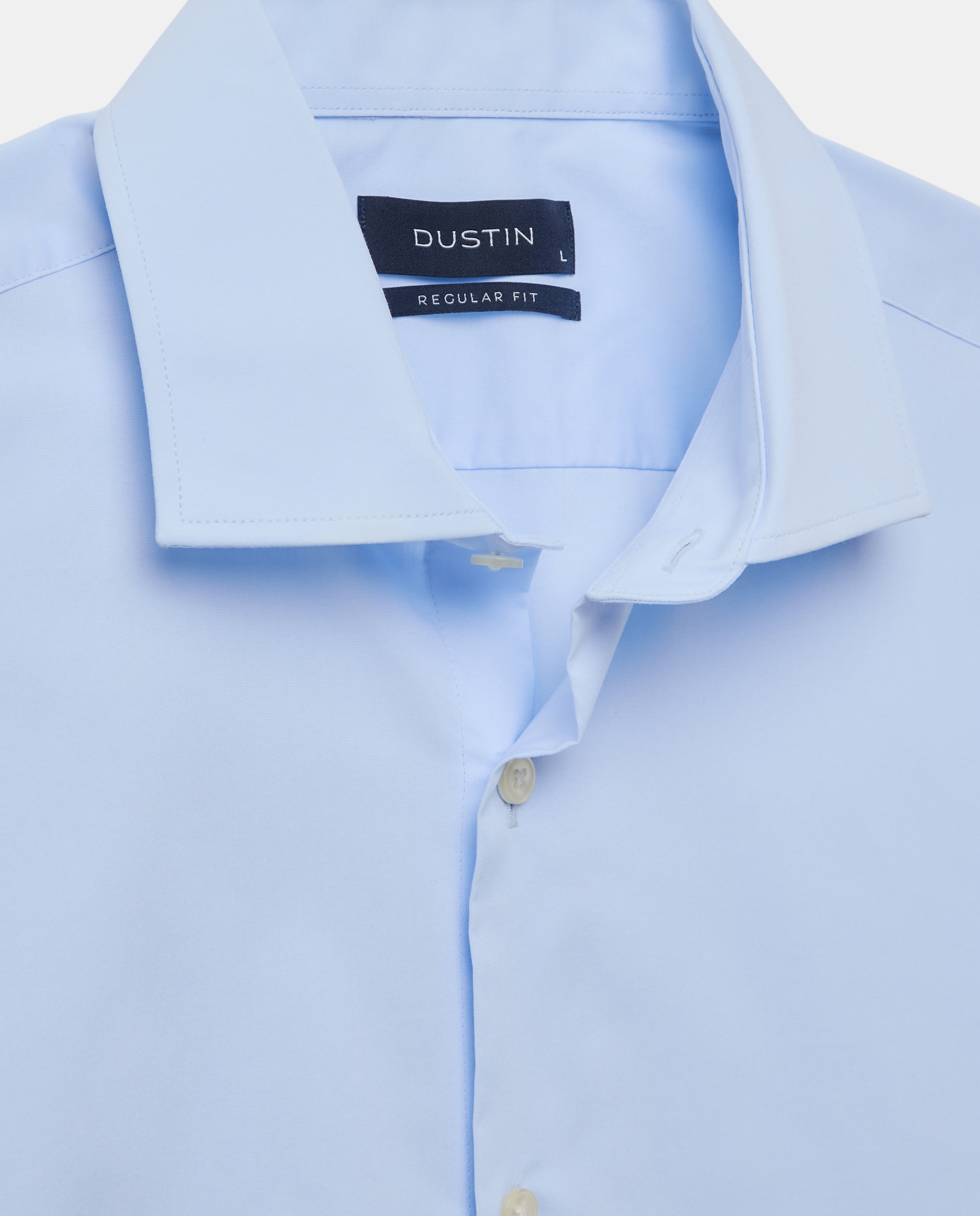 Camisa de vestir con stretch fit regular. - Dustin - Azul claro Azul claro-5