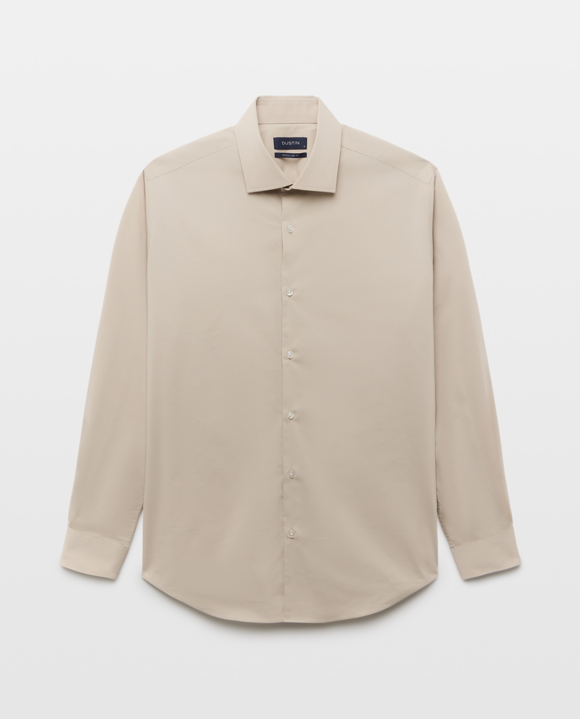 Camisa de vestir con stretch fit regular. - Dustin - Beige Beige-4