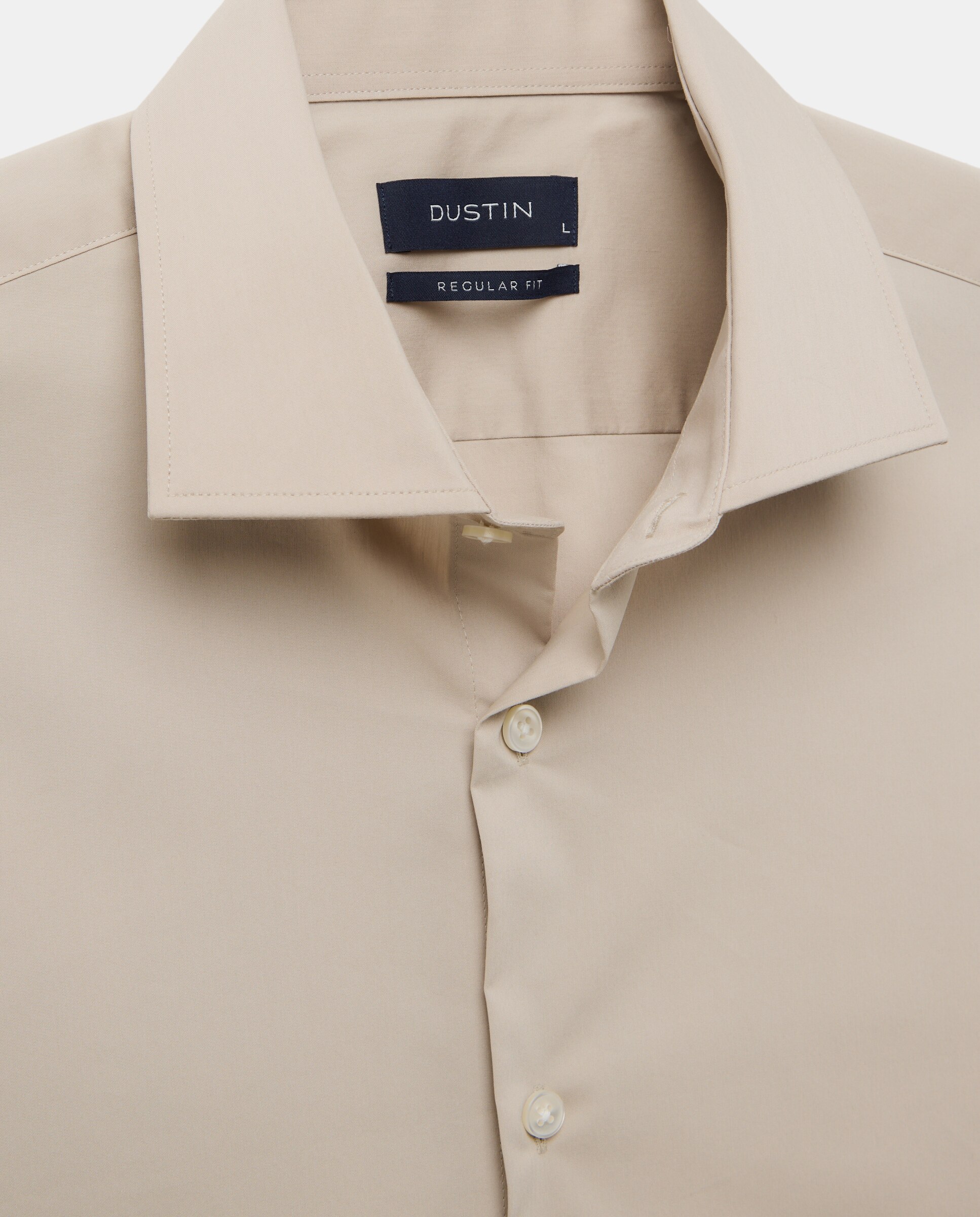 Camisa de vestir con stretch fit regular. - Dustin - Beige Beige-5