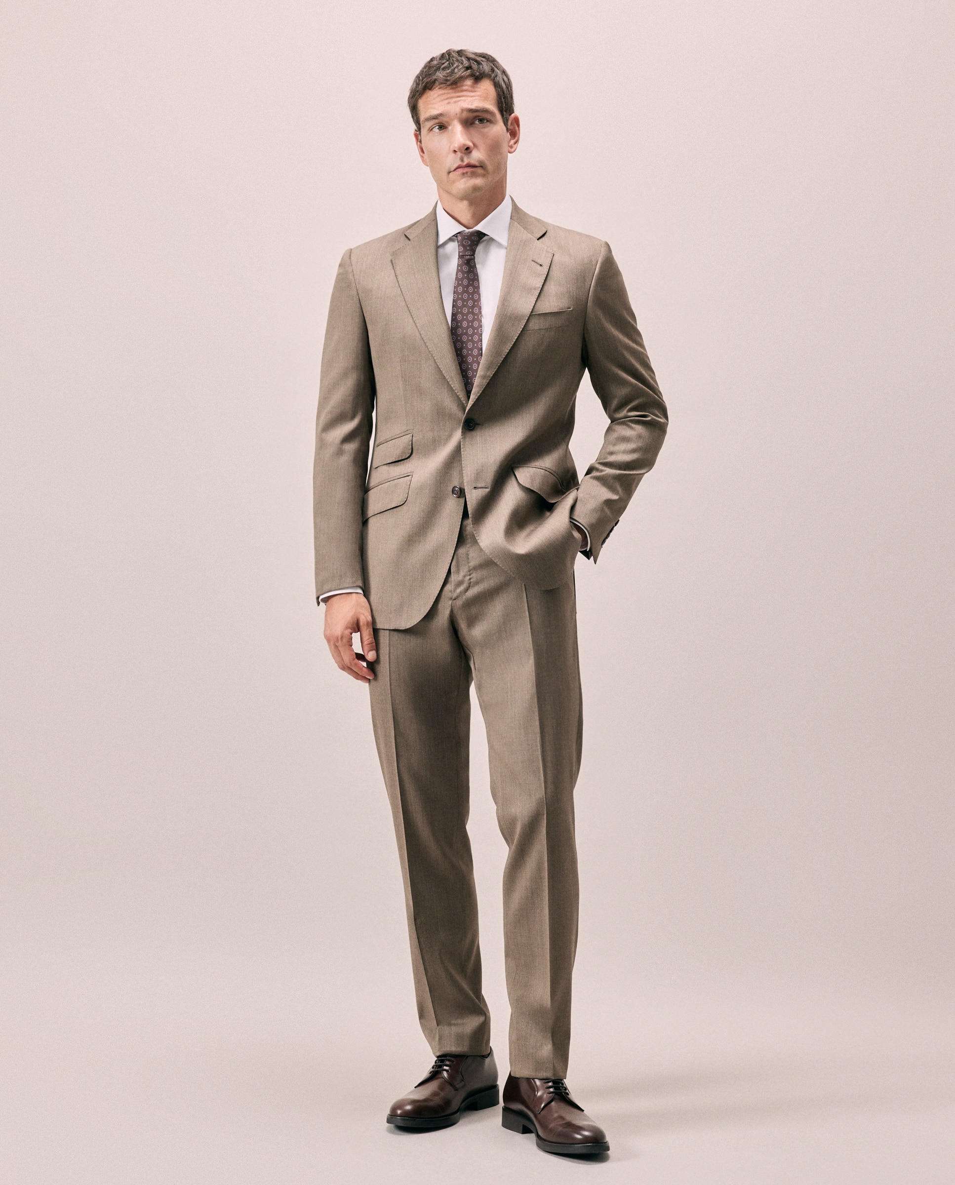 Camisa vestir 100% algodón non iron fit regular - Emidio Tucci - Blanco Blanco-2