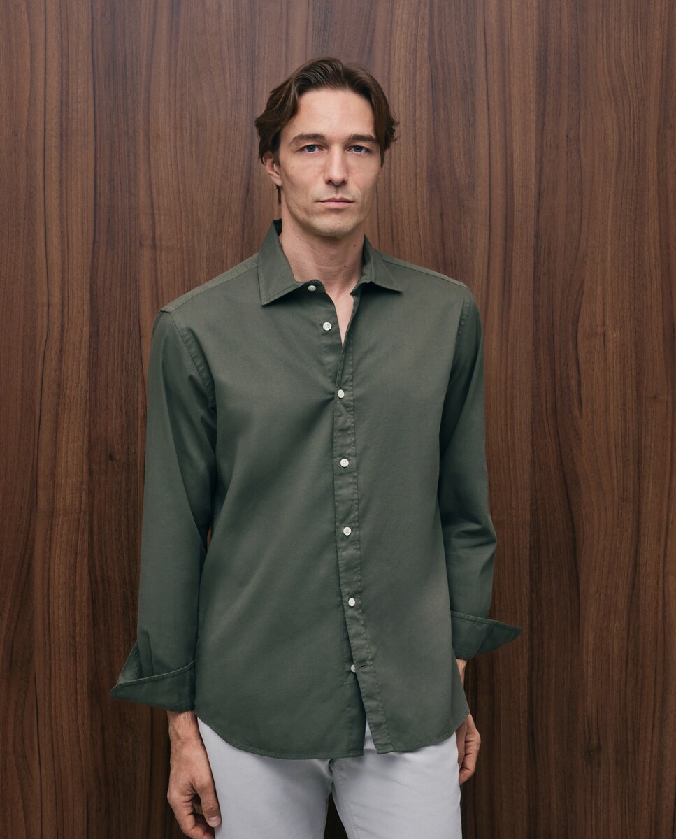 Imagen 0 de Camisa sport hombre manga larga Azul claro