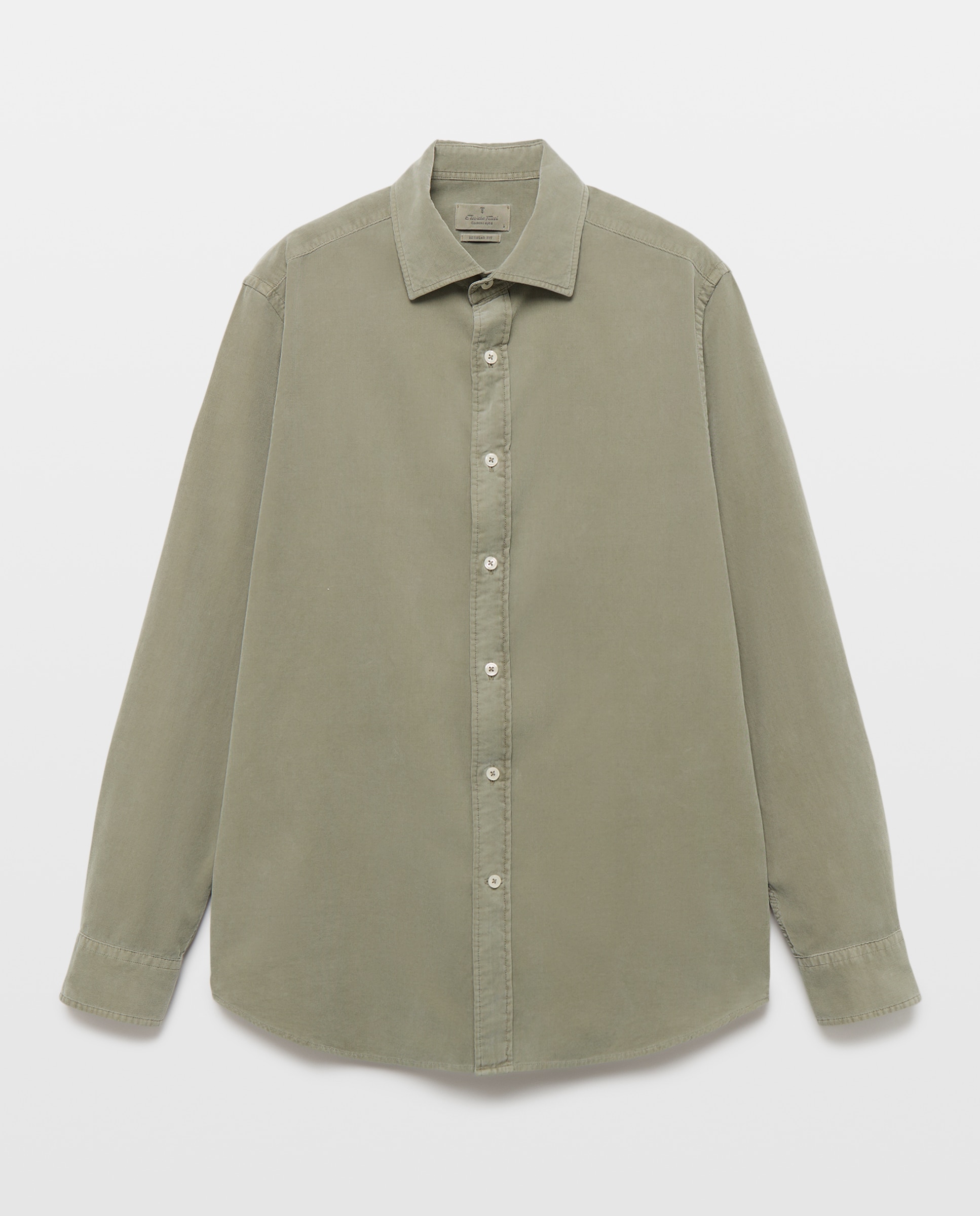 Camisa denim hombre manga larga - Emidio Tucci - Verde Verde-1