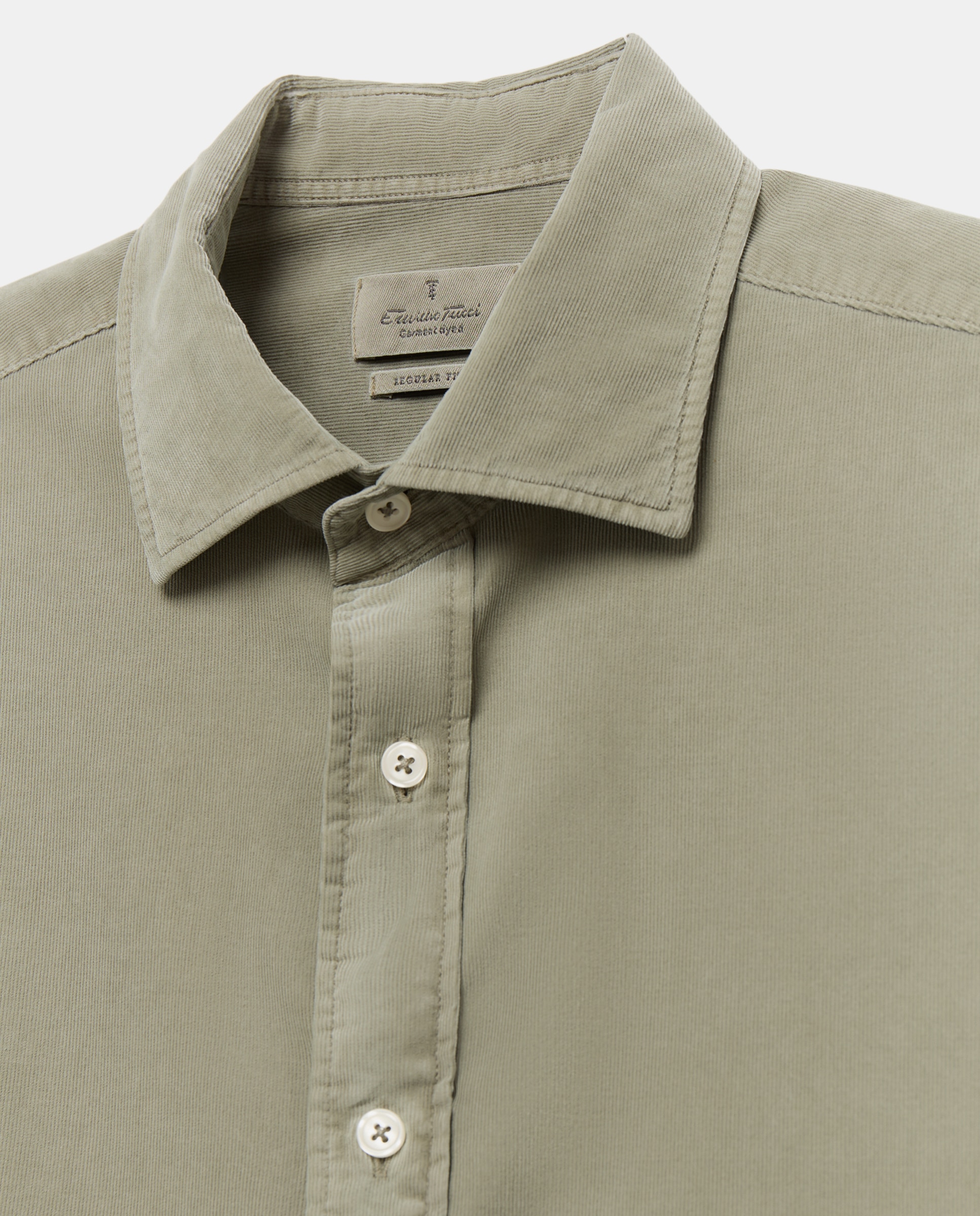Camisa denim hombre manga larga - Emidio Tucci - Verde Verde-2