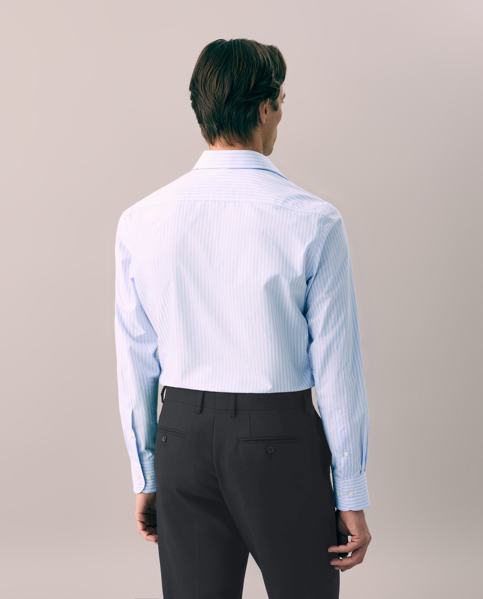 Camisa vestir non iron hombre manga larga - Emidio Tucci - Azul claro Azul claro-3