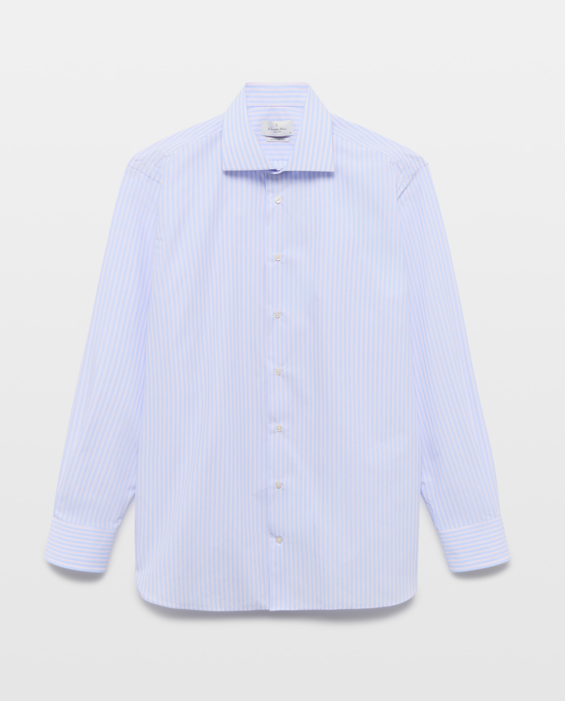 Camisa vestir non iron hombre manga larga - Emidio Tucci - Azul claro Azul claro-5