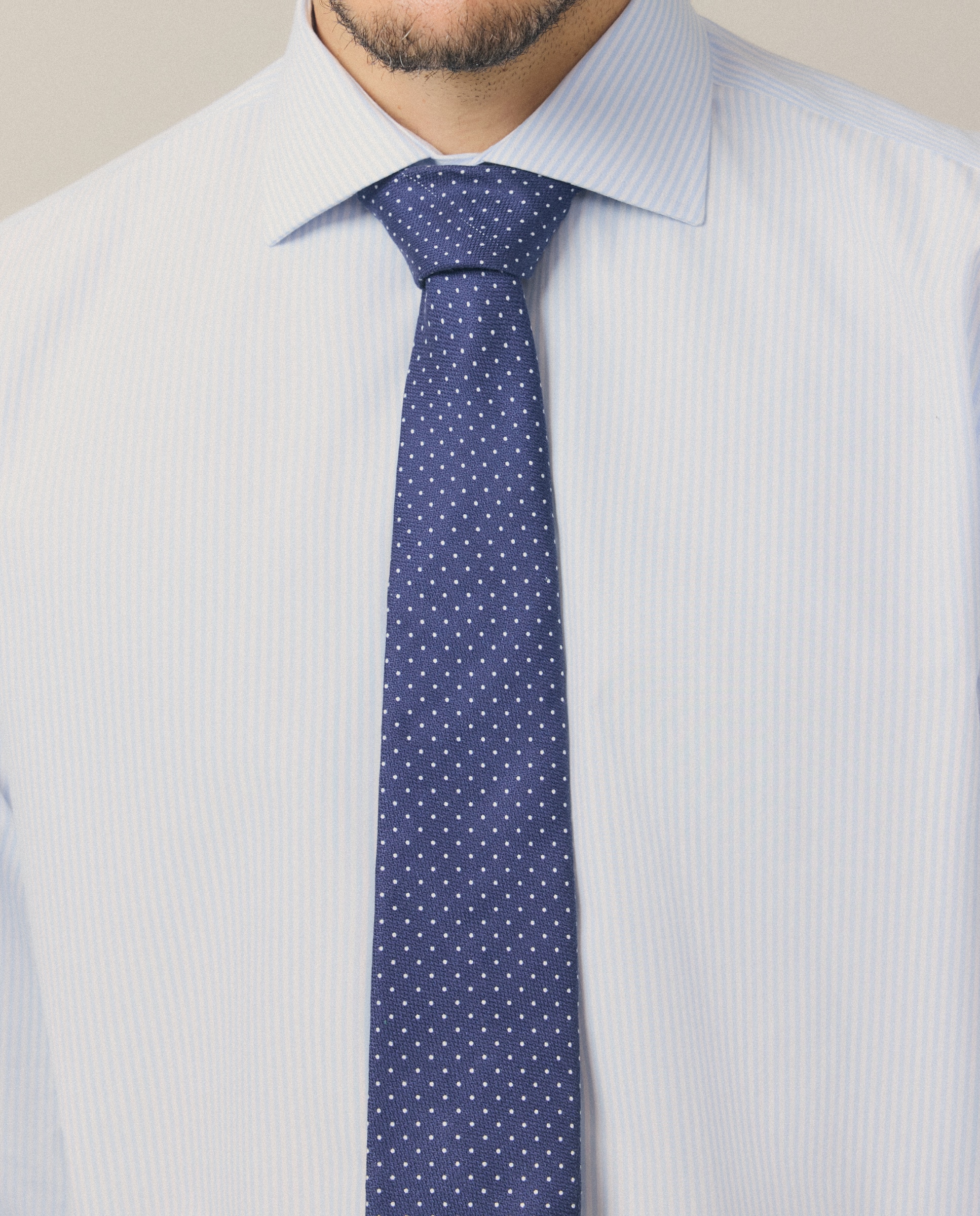 Camisa Clássica Non Iron Regular Fit com Manga Comprida Azul-4