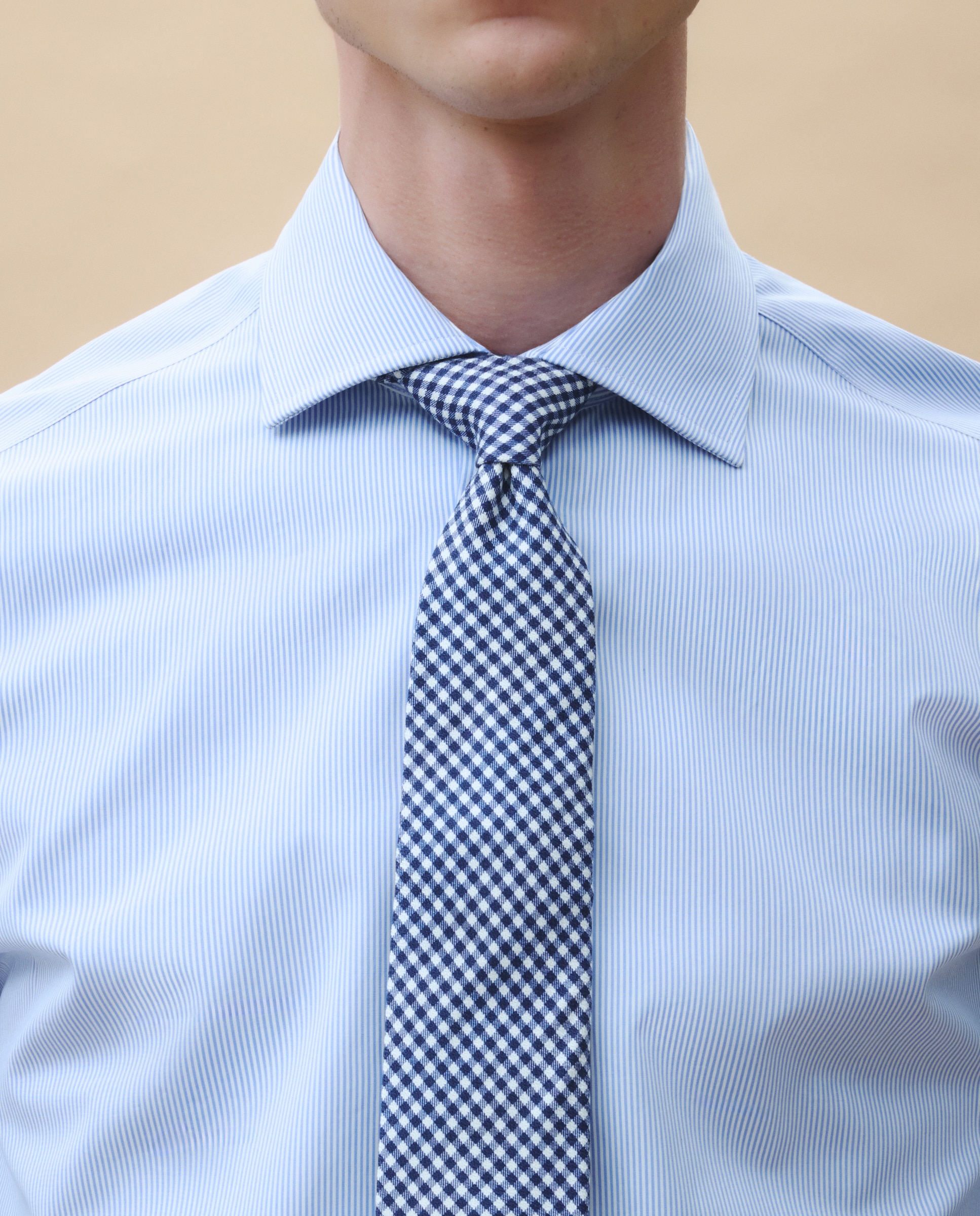 Camisa vestir manga larga de hombre - Emidio Tucci - Azul Azul-4