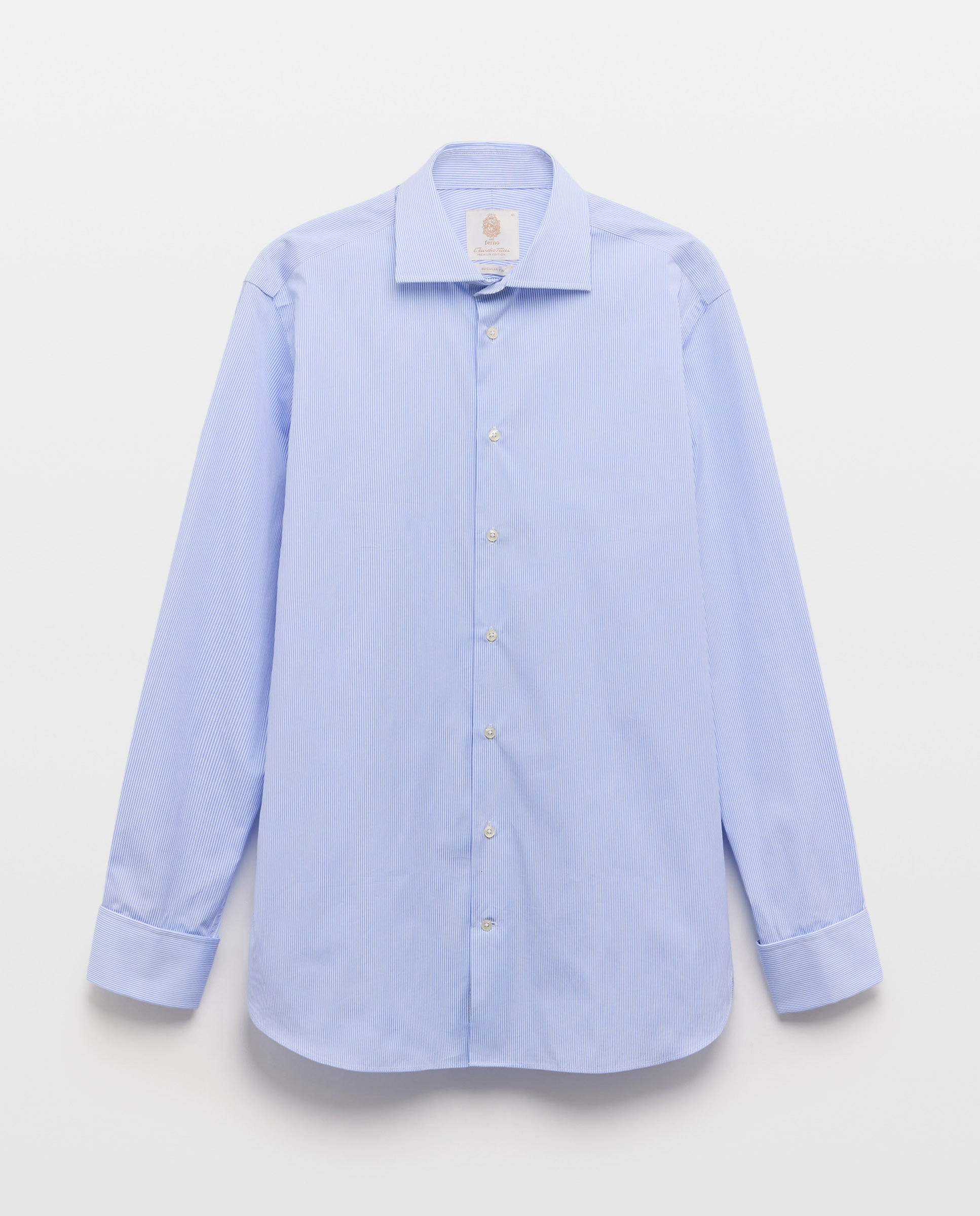 Camisa vestir manga larga de hombre - Emidio Tucci - Azul Azul-6