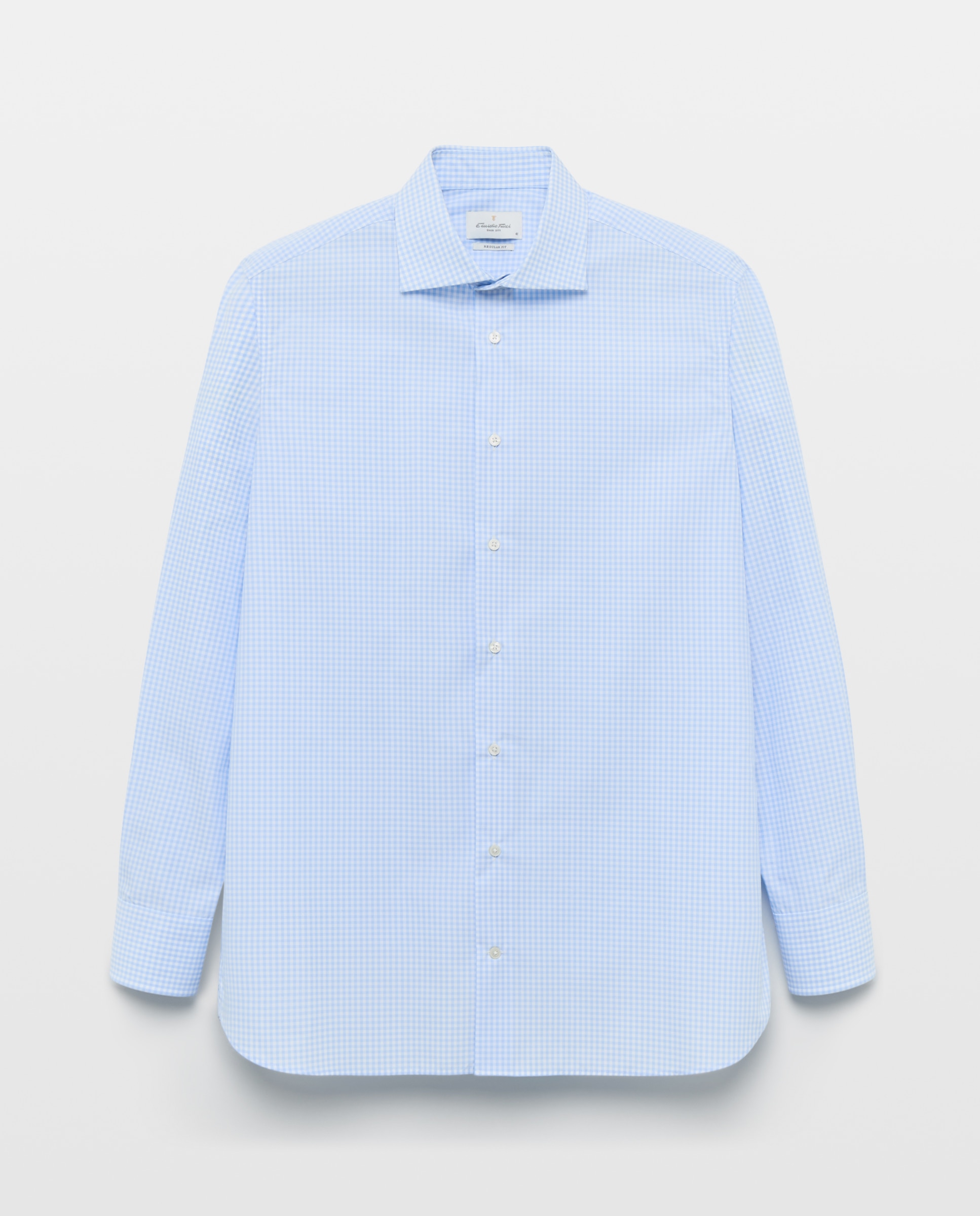 Camisa vestir 100% algodón non iron - Emidio Tucci - Azul claro Azul claro-5