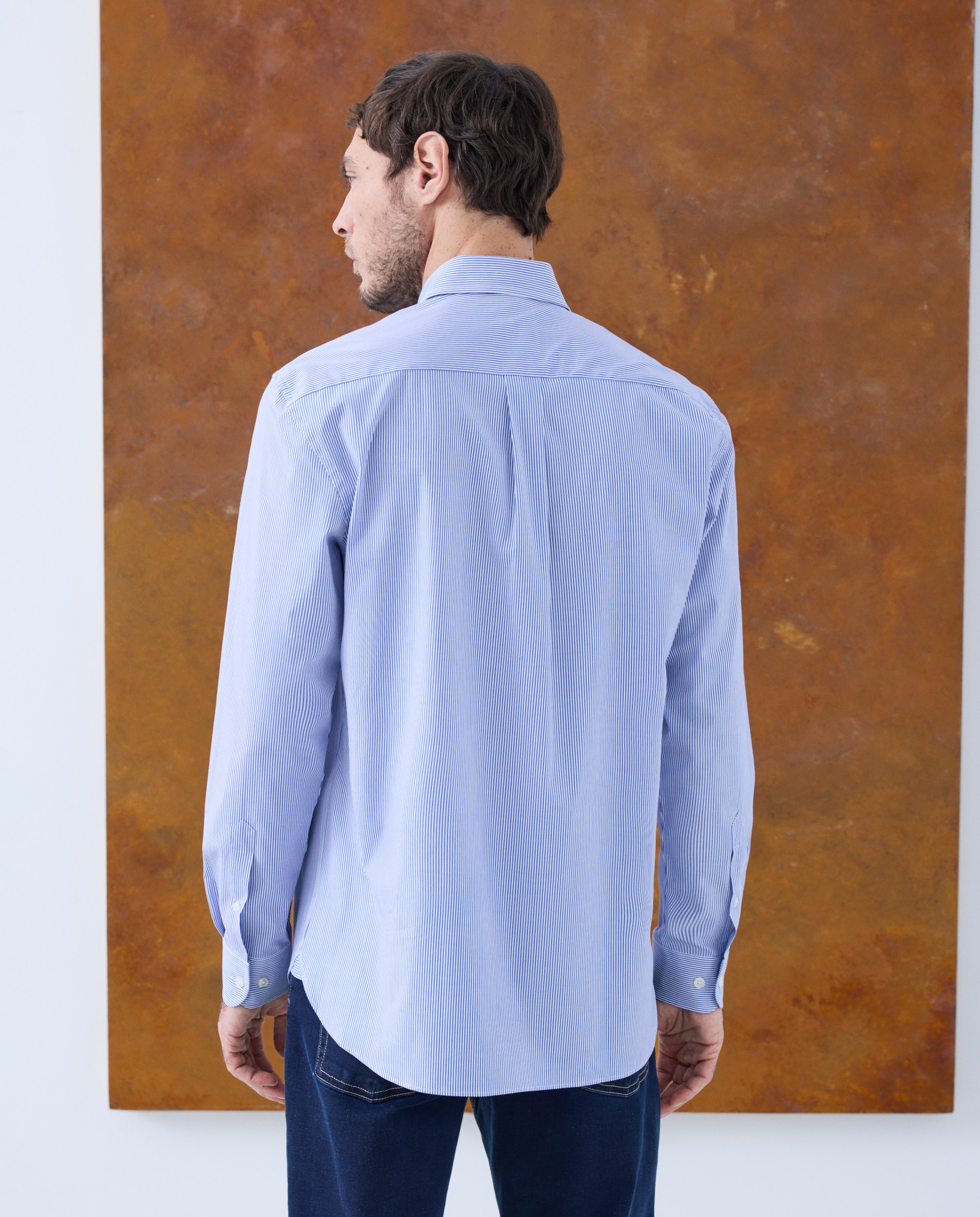 Camisa sport hombre manga larga - Emidio Tucci - Azul Azul-3