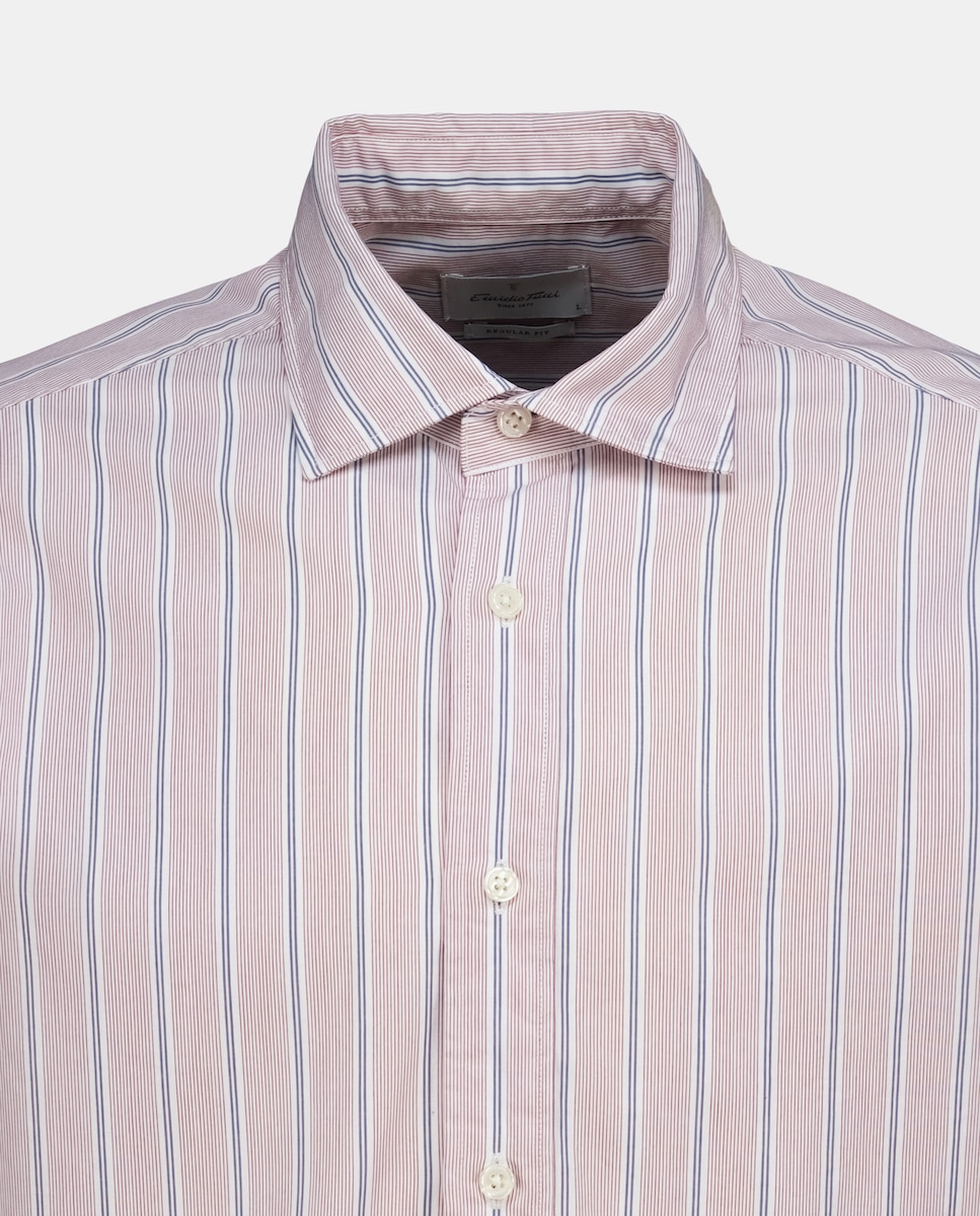 Camisa Casual de Manga Comprida Vermelho/Grená-6