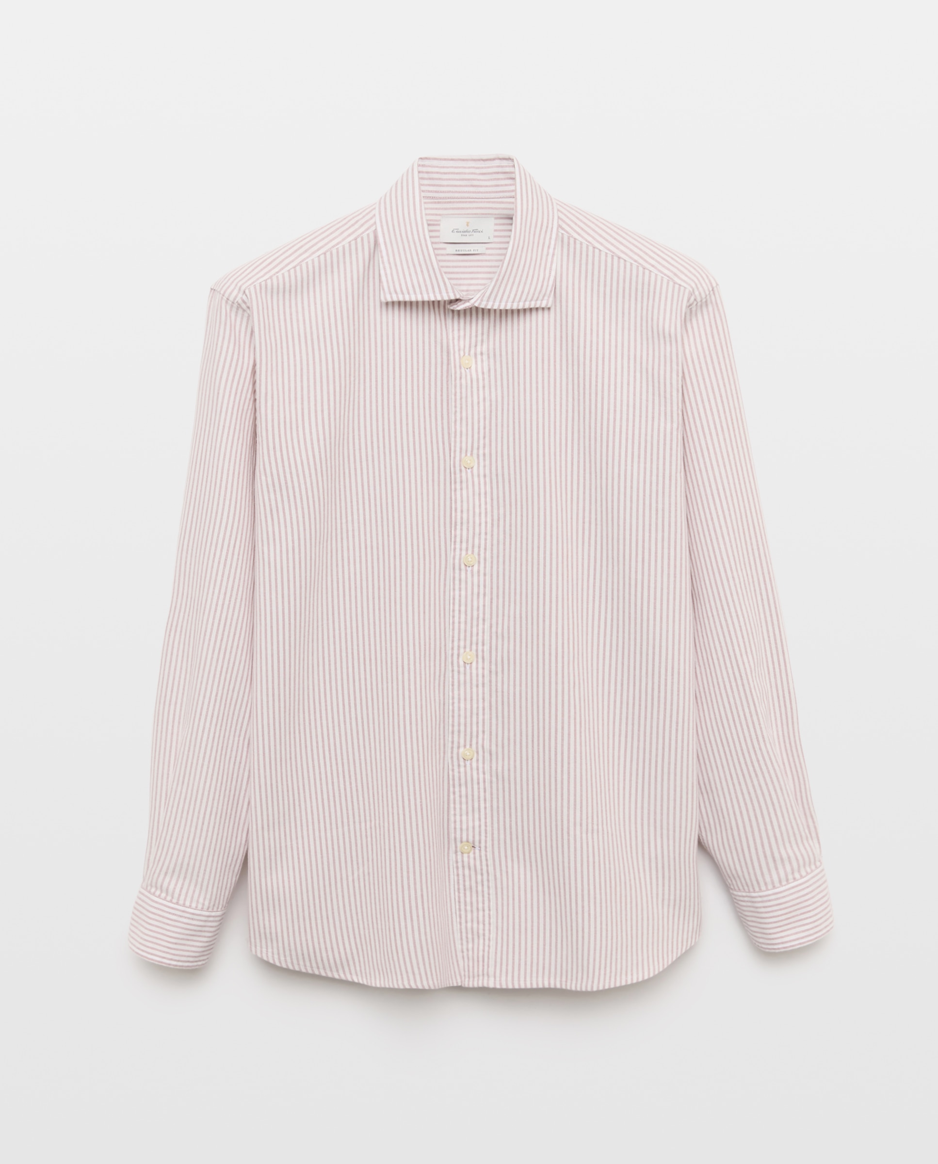 Camisa Casual com Manga Comprida Grená-4