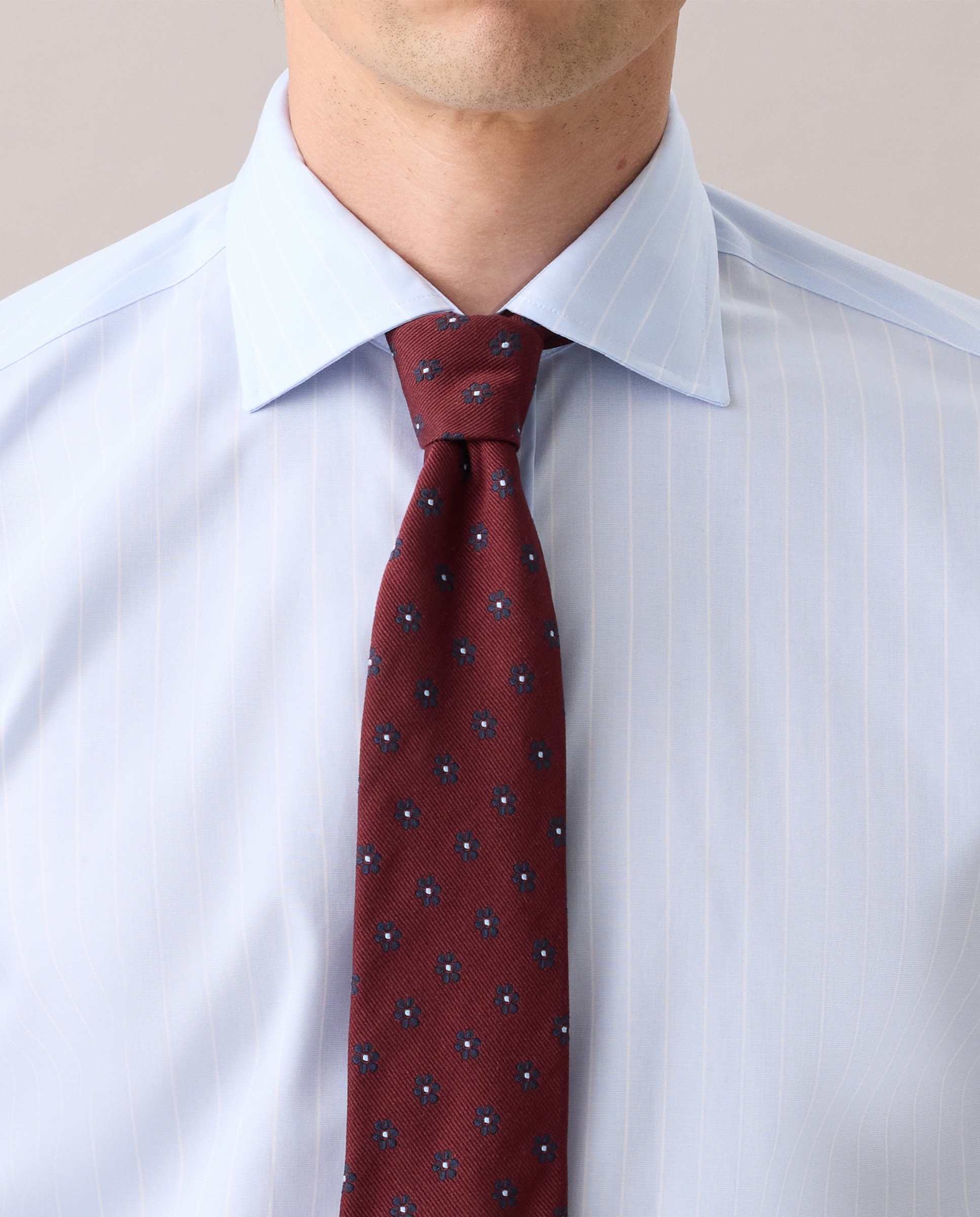 Camisa Casual de Manga Comprida Azul-claro-4
