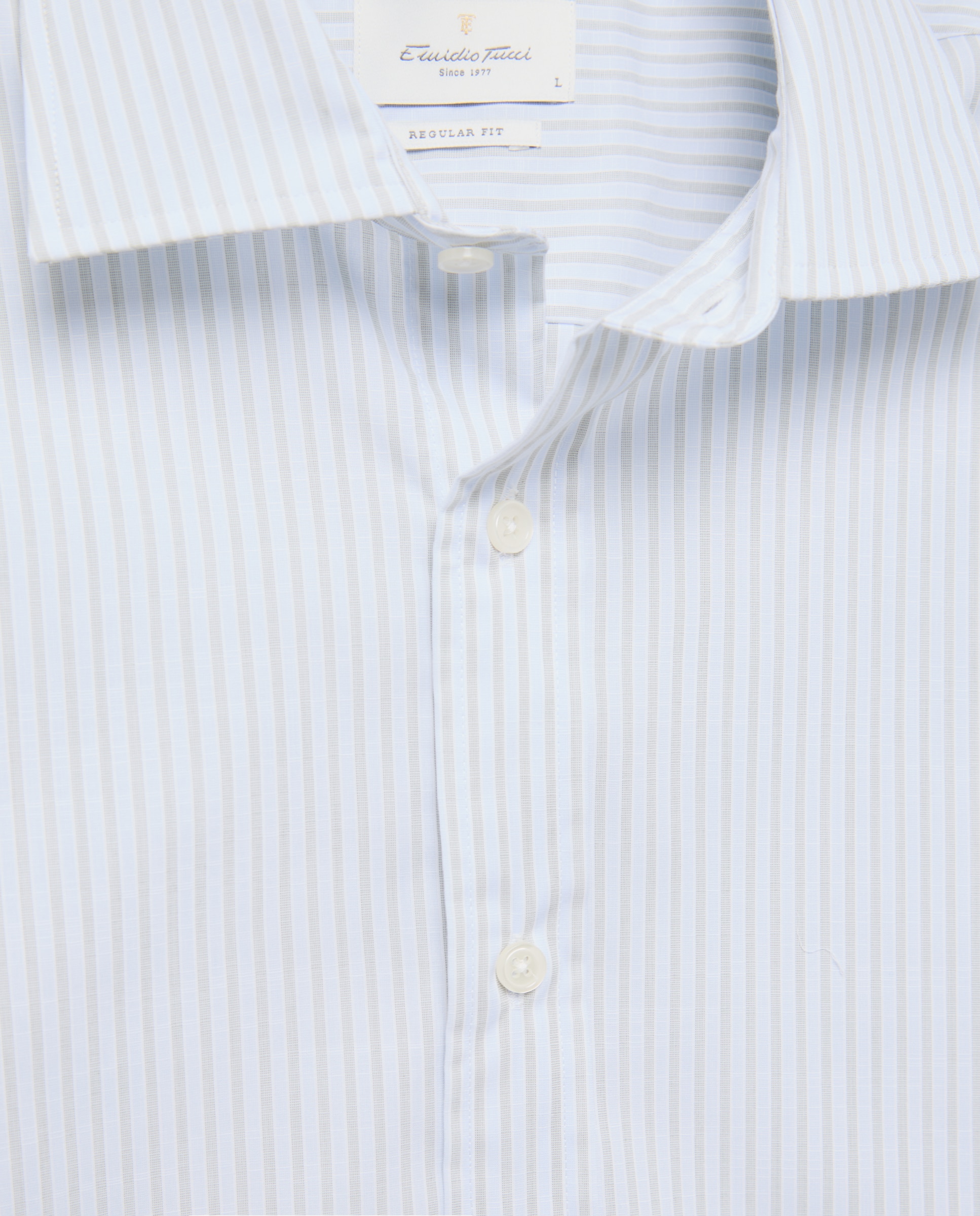 Camisa sport hombre manga larga - Emidio Tucci - Kaki Kaki-5
