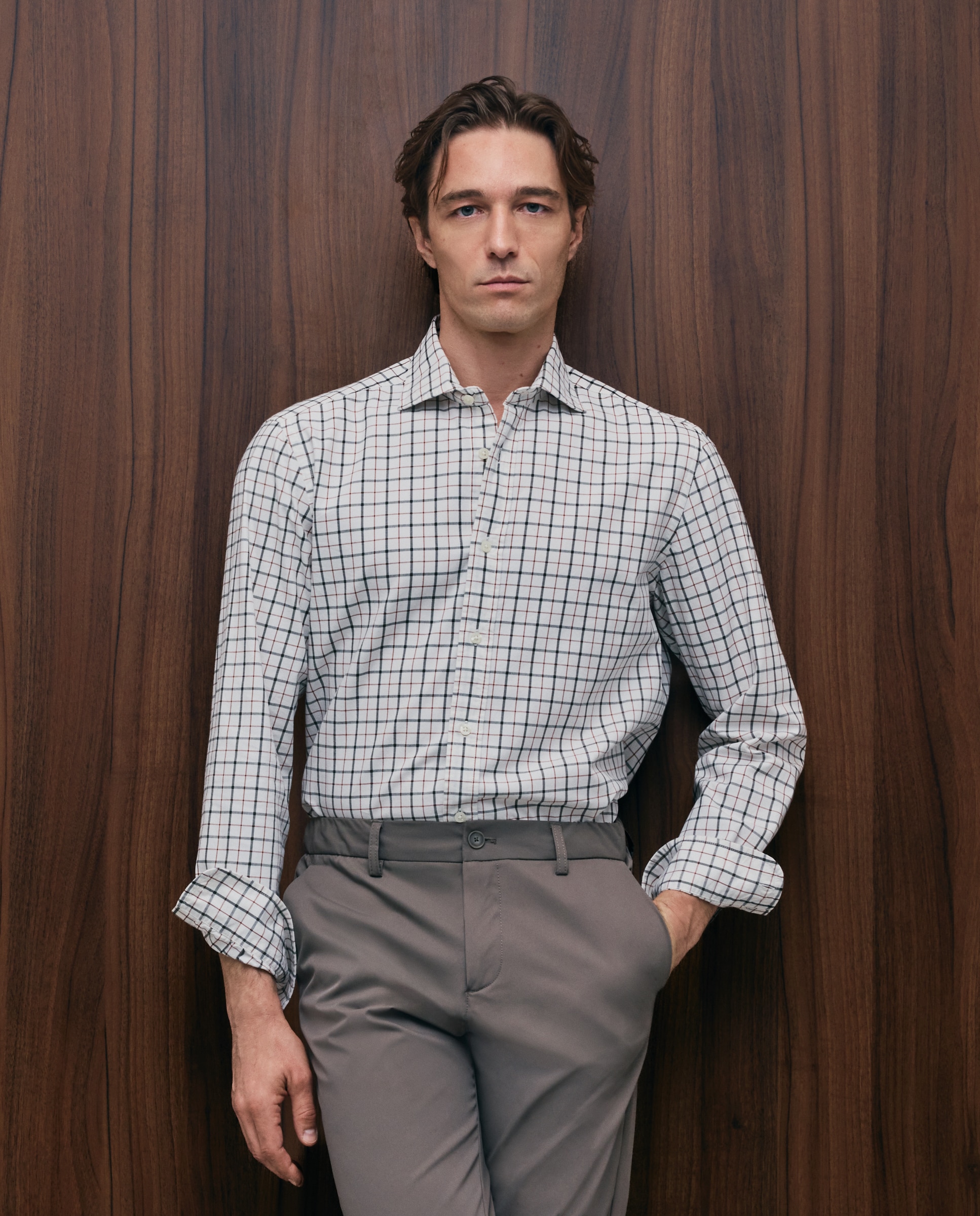 Camisa sport twill lav hombre - Emidio Tucci - Beige Beige-1