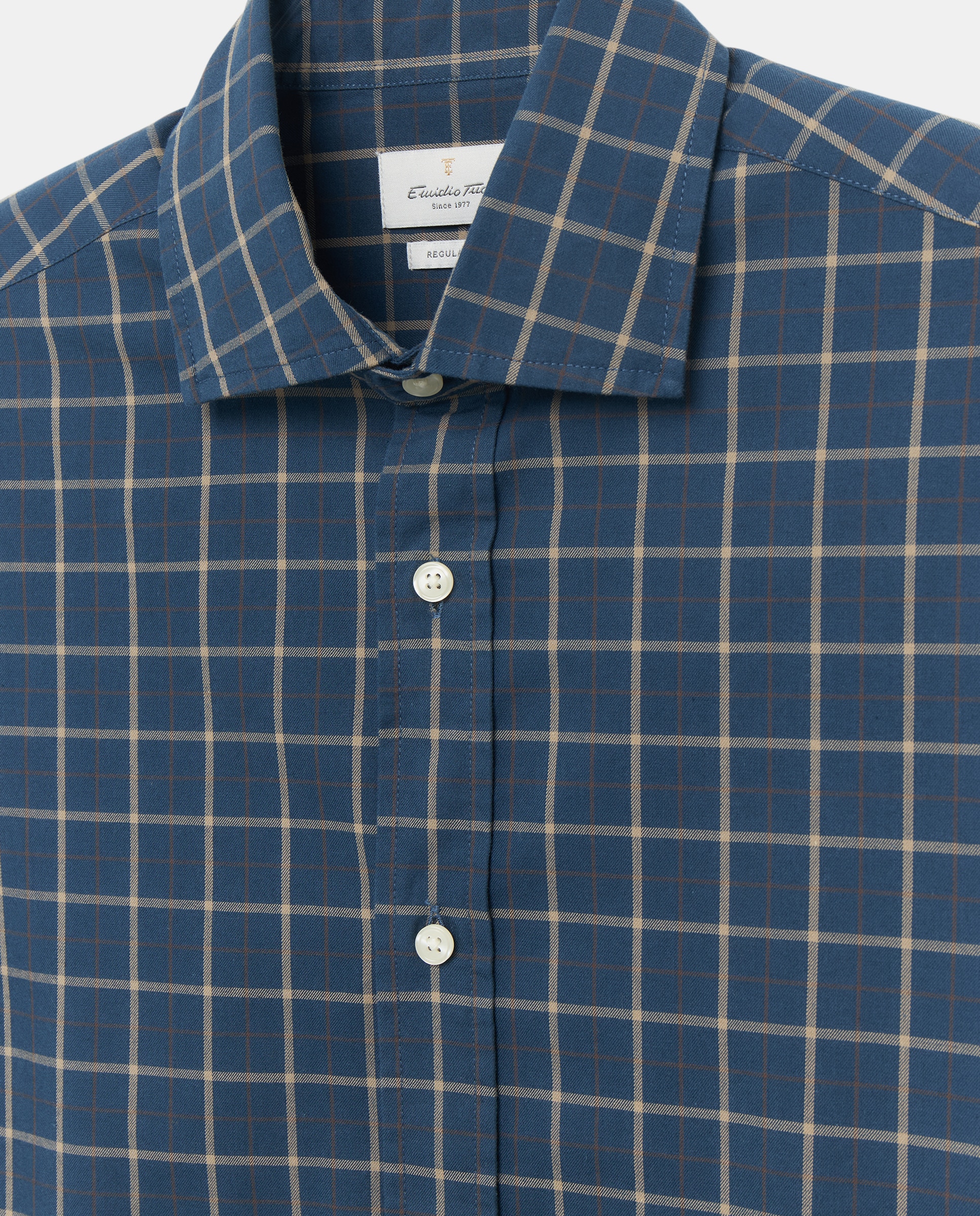 Camisa sport twill lav hombre - Emidio Tucci - Azul marino Azul marino-5
