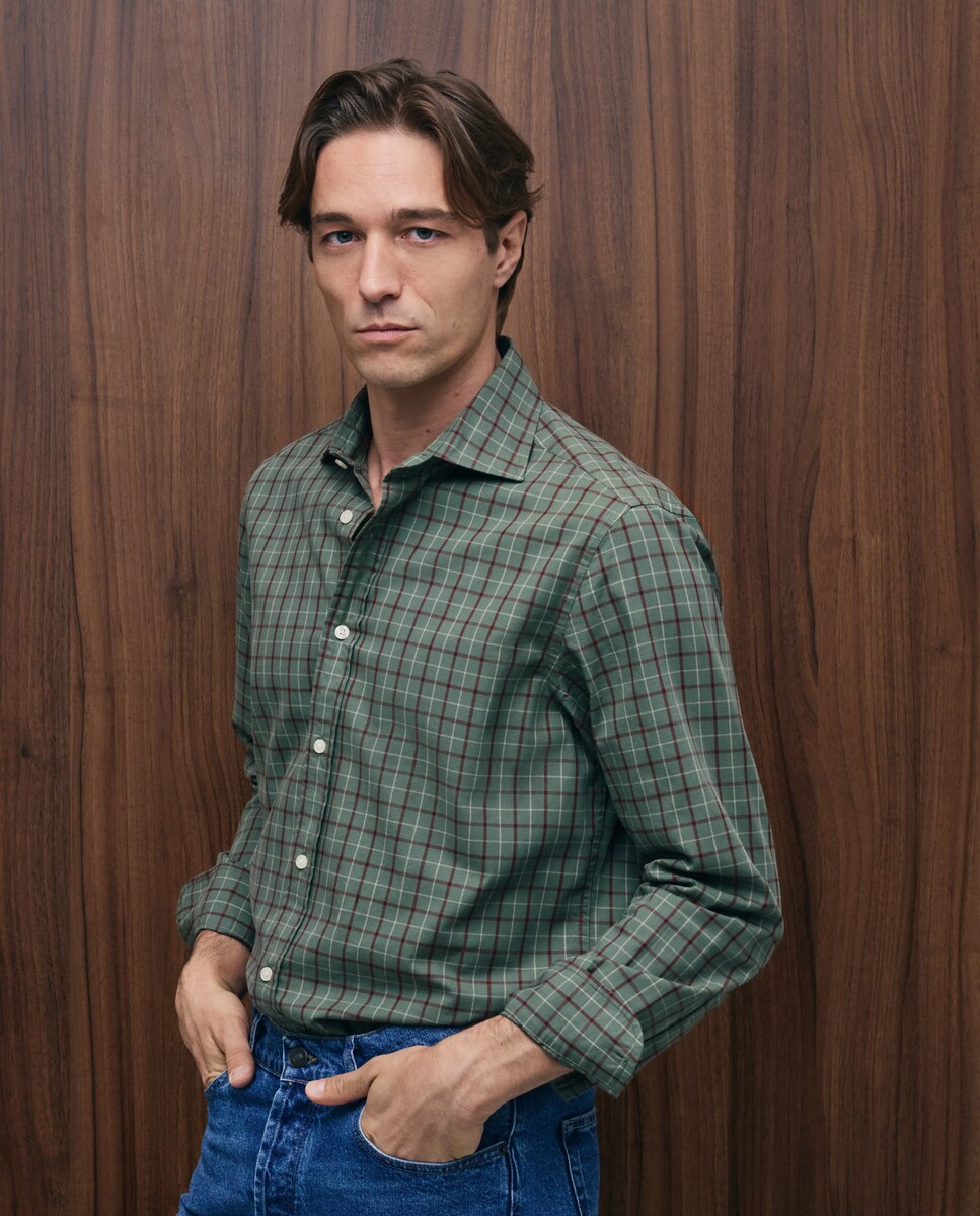 Imagen 0 de Camisa sport twill lav hombre Verde