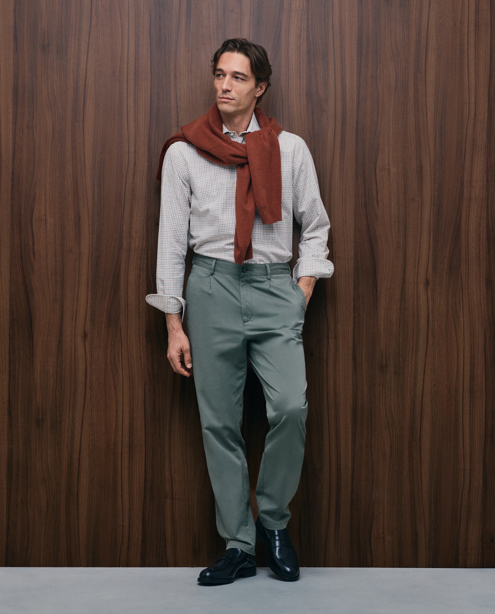 Camisa sport twill lav hombre - Emidio Tucci - Beige Beige-2