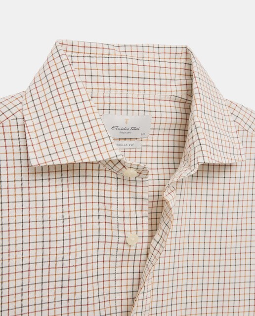 Camisa sport twill lavado 100% algodón regular fit